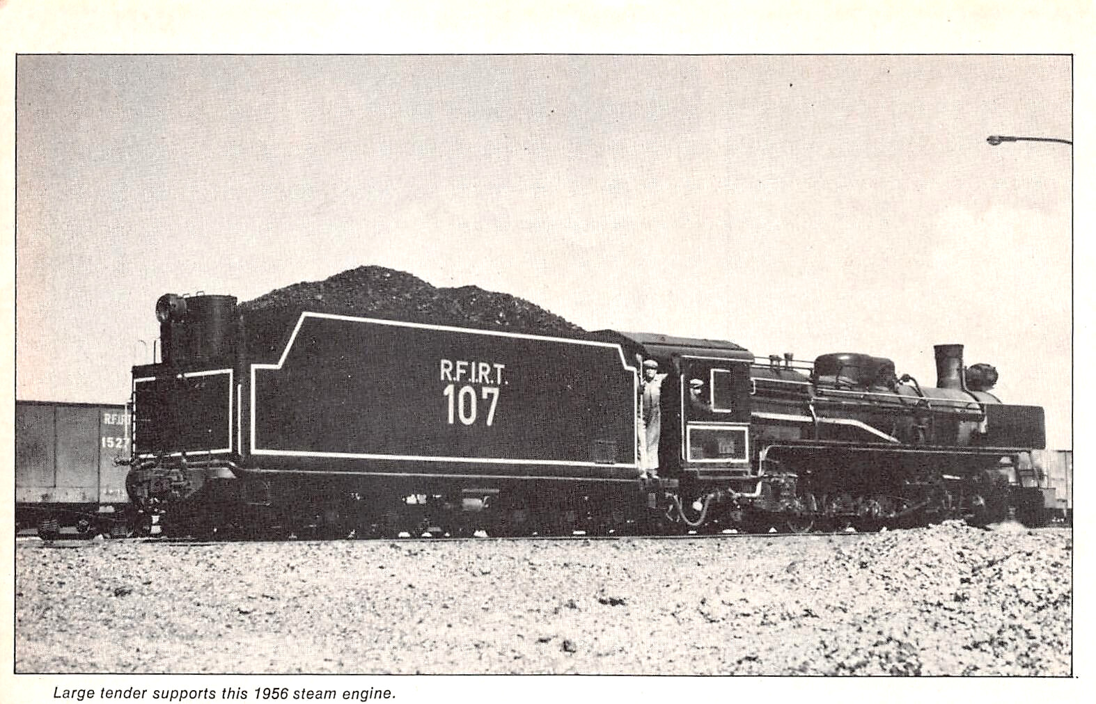 Large Tender Supports 1956 Steam Train Railroad Locomotive Vtg Magazine Excerpt