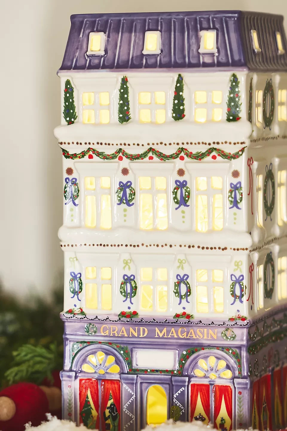 Anthropologie Ceramic Holiday House Department Store Townhouse Village Home NEW Anthropologie Ceramic Holiday House Department Store Townhouse Village Home NEW
