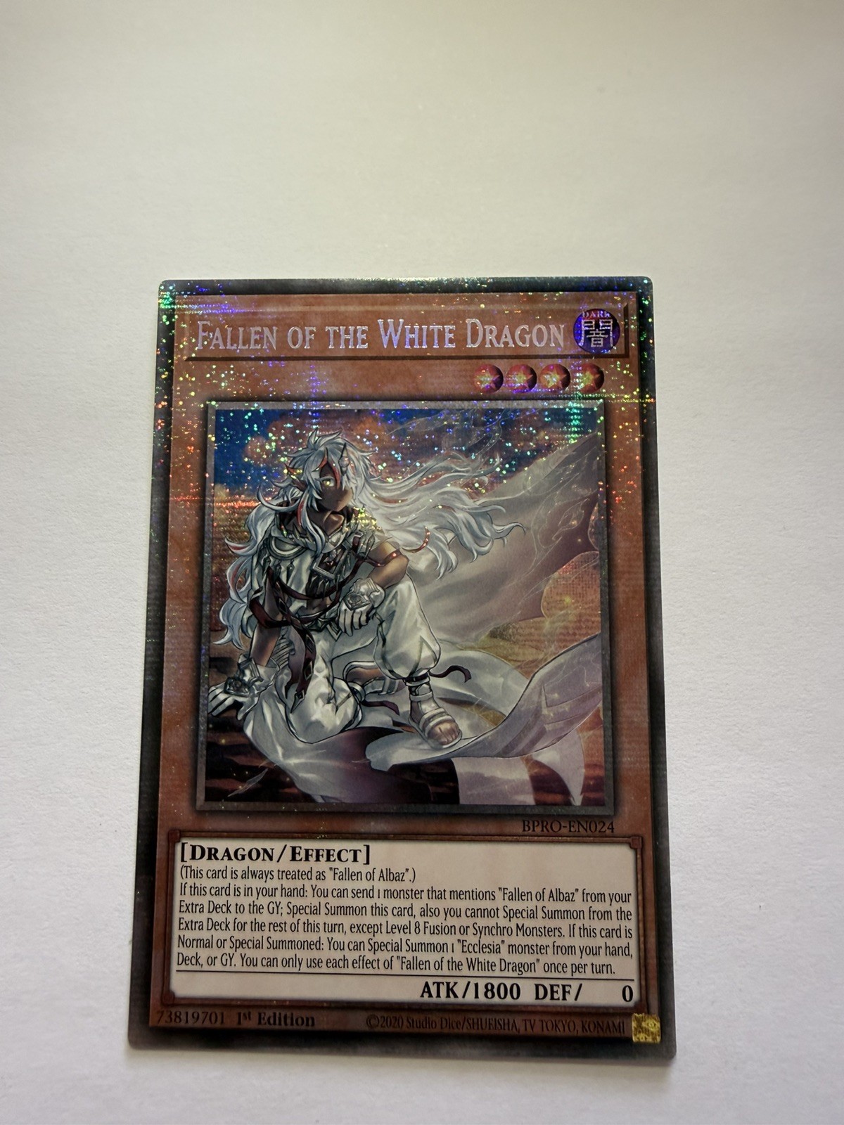 FREE DELIVERY - FALLEN OF THE WHITE DRAGON - STARLIGHT RARE - BURST PROTOCOL