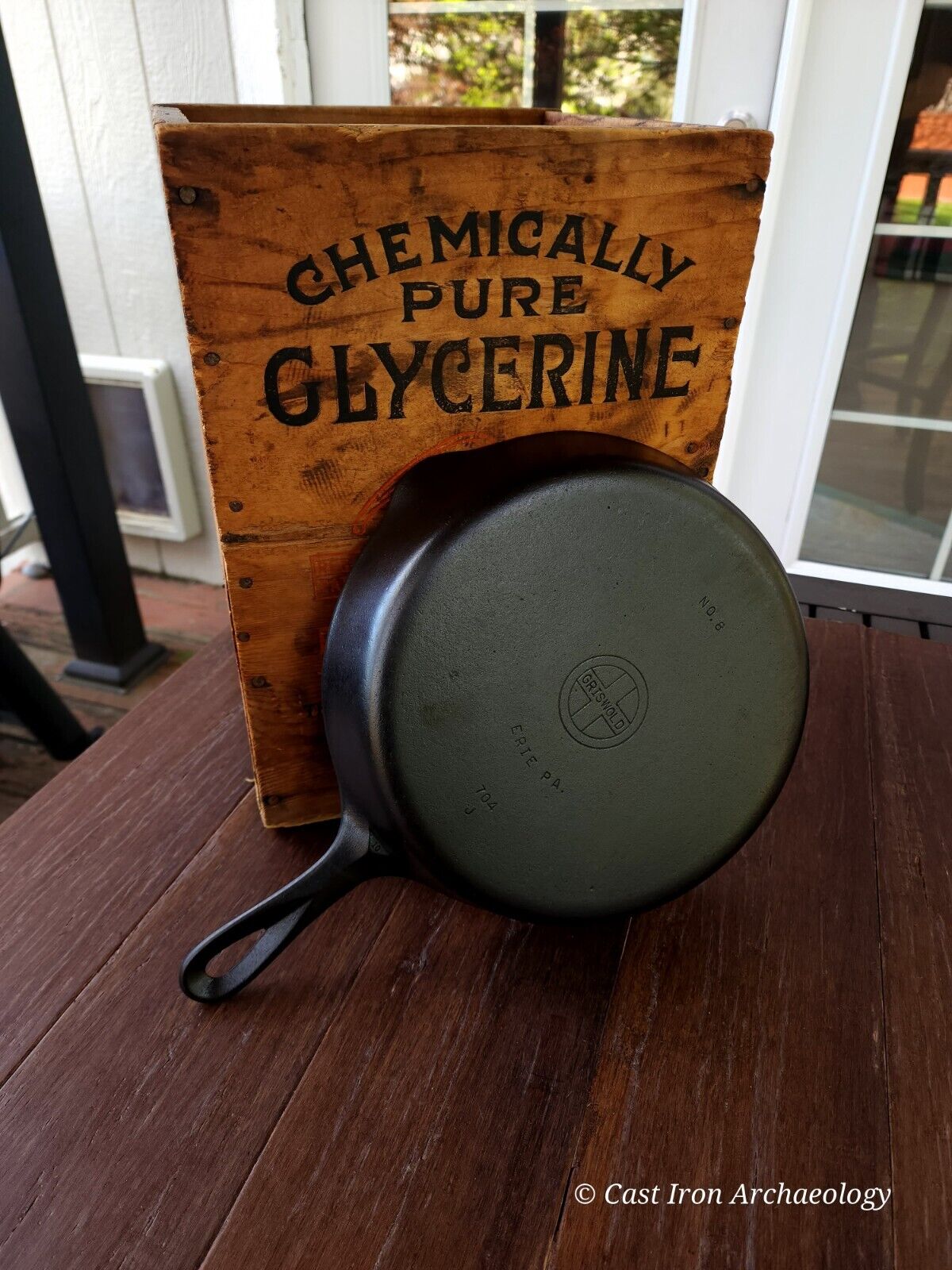 Griswold #8 Cast Iron Skillet With Small Block Logo Restored