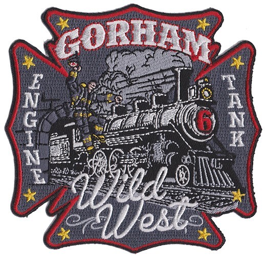 Gorham Maine Engine 6 Wild West Engine Tank NEW Fire Patch. Gorham Maine Engine 6 Wild West Engine Tank NEW Fire Patch.