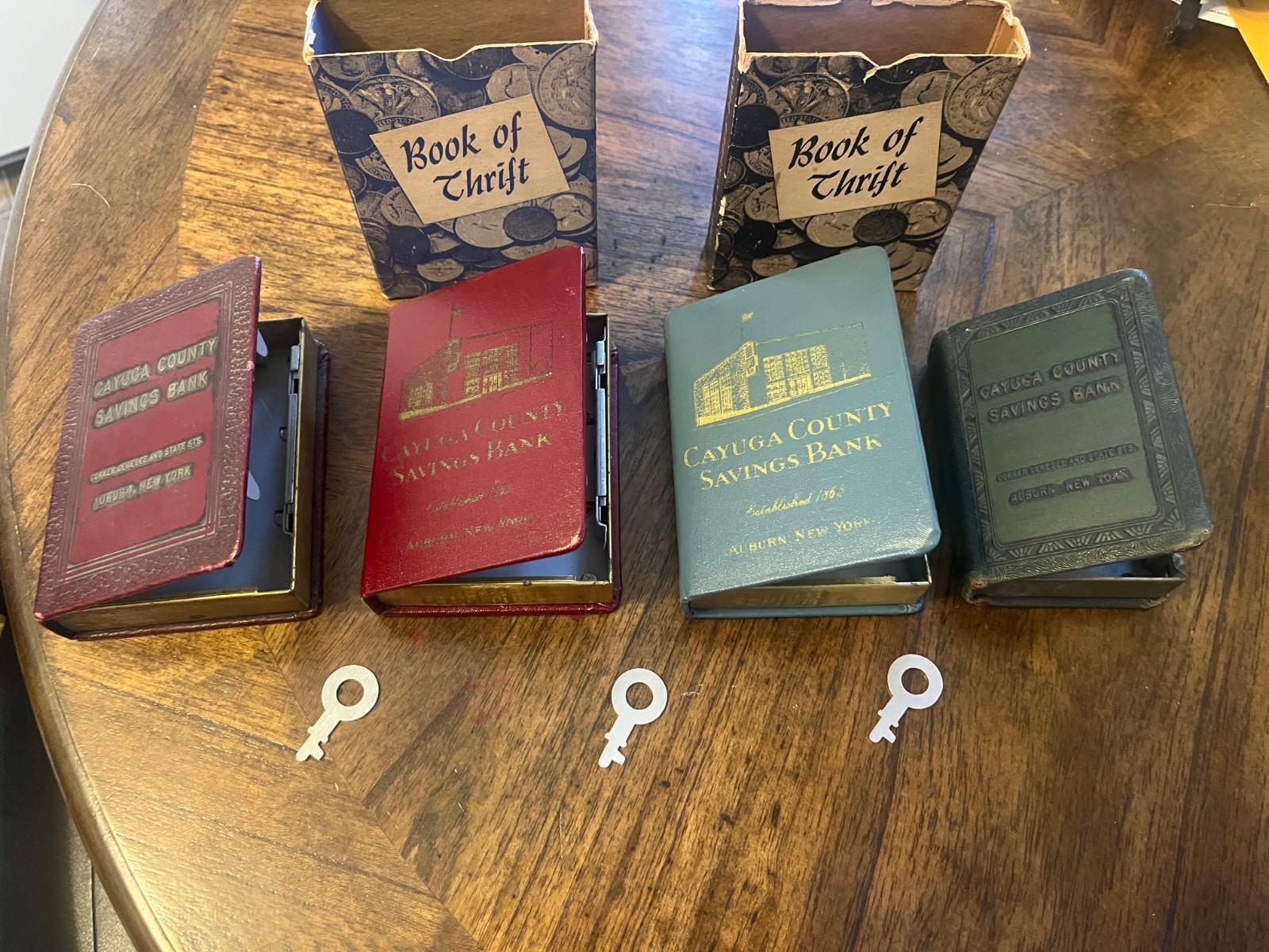 Vintage Bankers Utilities Cayuga County Savings Banks with keys