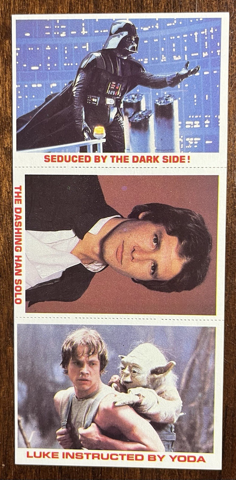 1980 Topps Star Wars Empire Strikes Back  3 Card Uncut Panel  Mint   