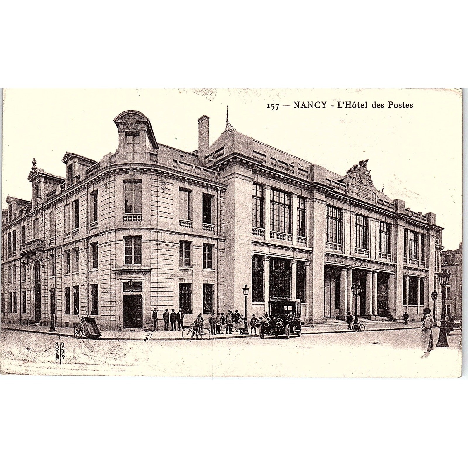 Nancy L'Hotel Des Postes French Antique Postcard PE12