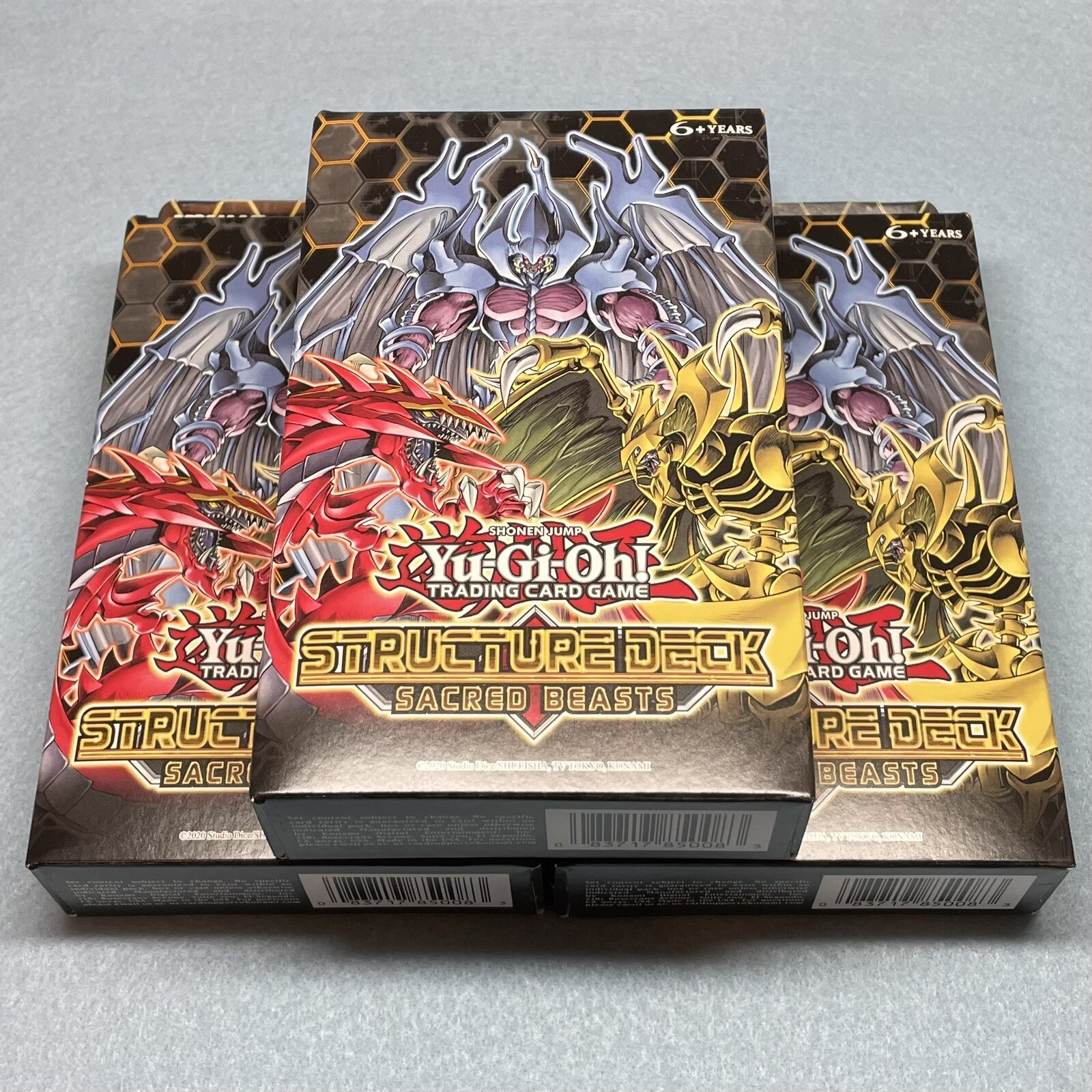 3x Yugioh Sacred Beasts 1st Edition Structure Deck New Sealed