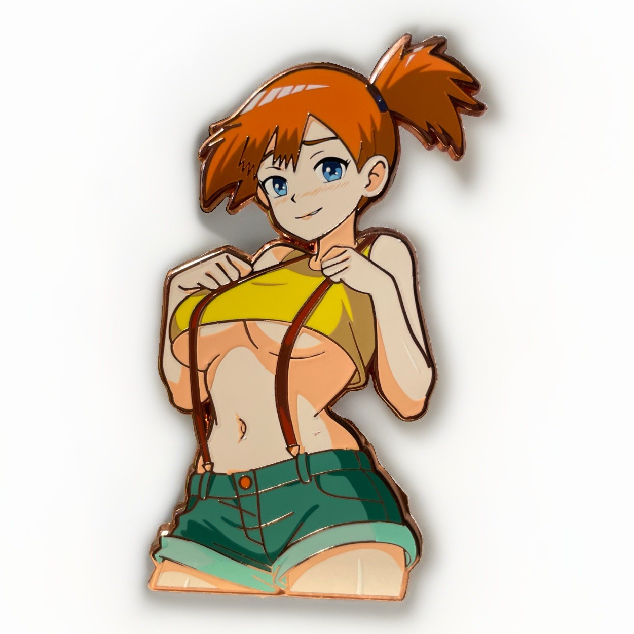 RARE Misty Pokemon Rose Gold Enamel Pin Limited Edition Anime