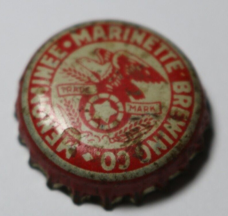 ULTRA RARE Menominee Marinette Brewing Co. beer bottle cork cap ALL ORIGINAL