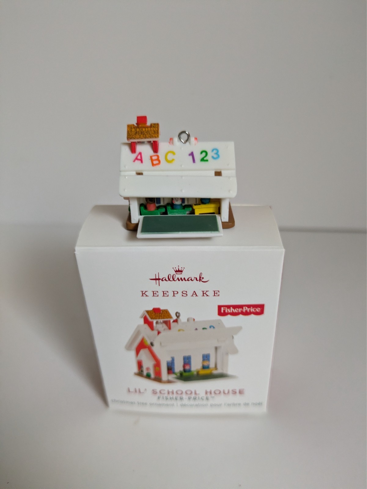 Hallmark Fisher Price 2019 Lil\' School House miniature mini ornament Mint Hallmark Fisher Price 2019 Lil\' School House miniature mini ornament Mint