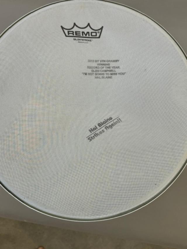 RARE HAL BLAINE personally stamped 12 RARE HAL BLAINE personally stamped 12
