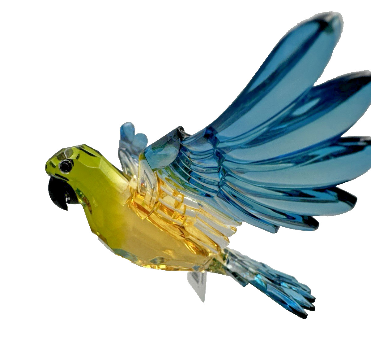 Ganz Tropical Bird - Acrylic - Yellow/Green Body & Blue Wings 5 x 7 in