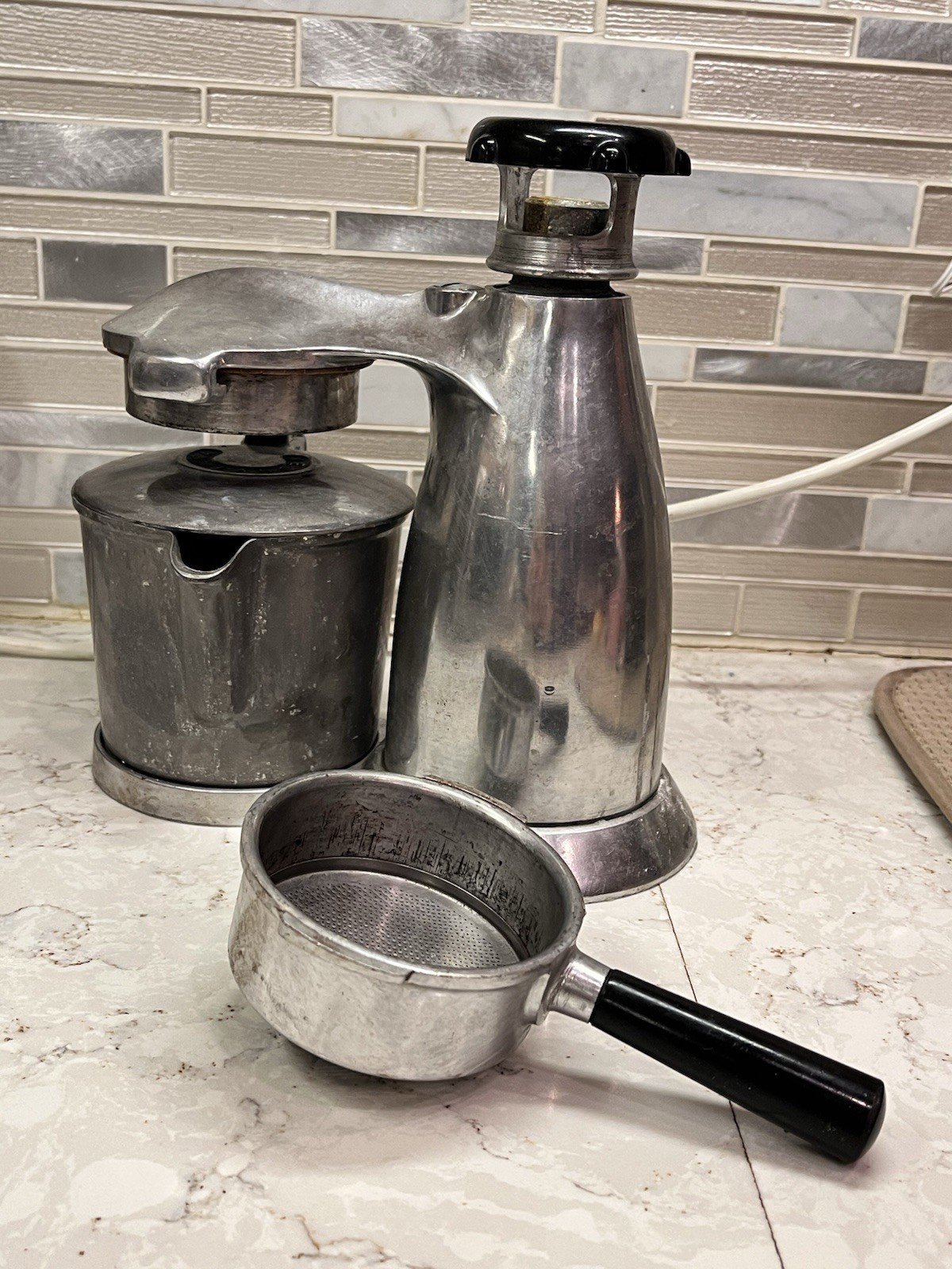 Vintage Vesuviana Stovetop Espresso Coffee Maker Made In Italy 1950’s