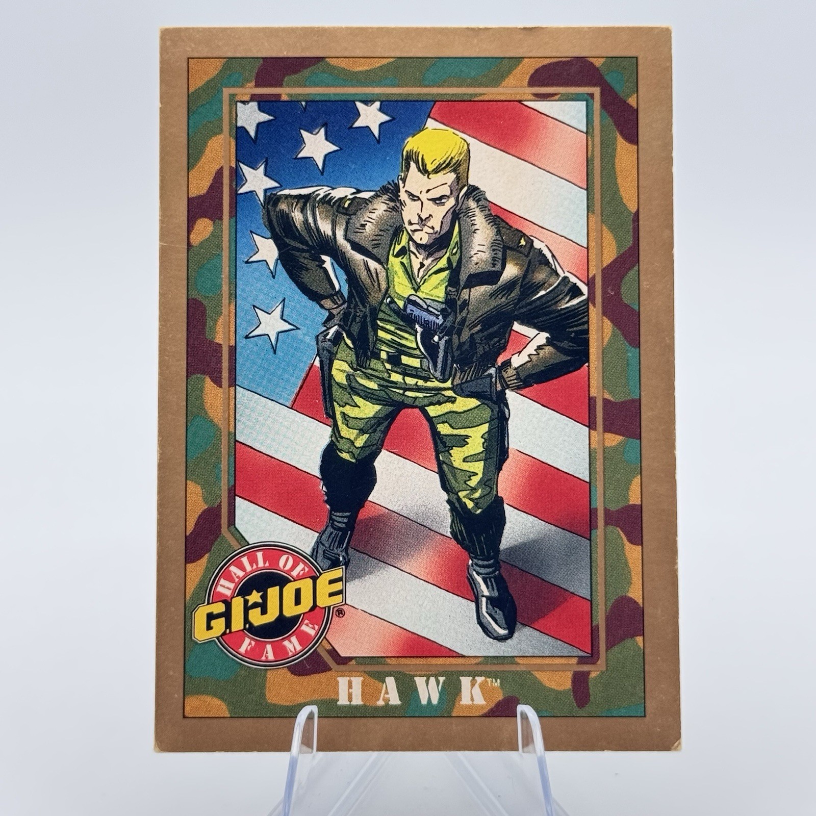 Vintage 1991 Impel G.I.Joe Hall Of Fame Gold Card RARE Parallel Hawk
