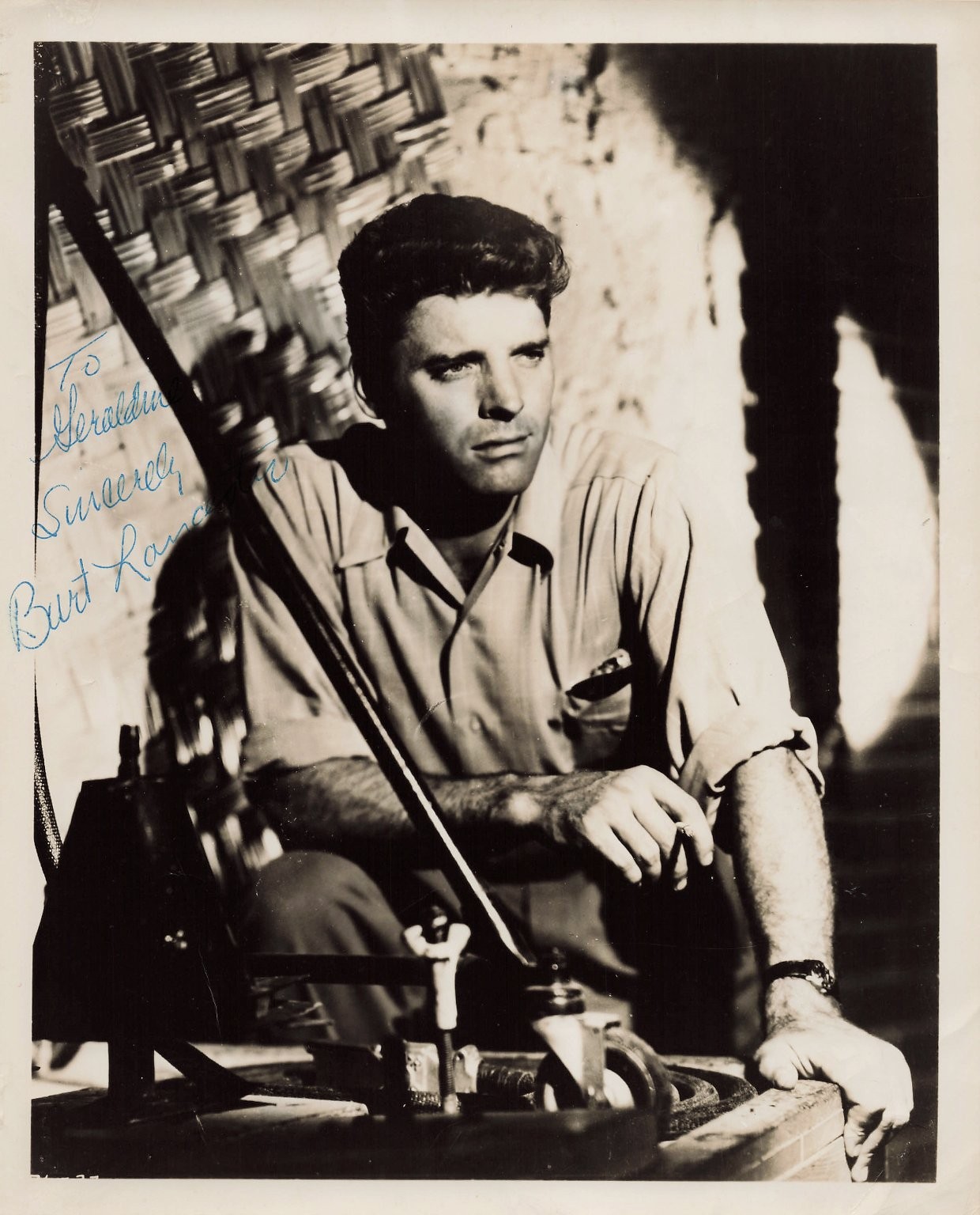 Burt Lancaster Autograph Signed 8x10 Photo Vintage Hollywood Actor Burt Lancaster Autograph Signed 8x10 Photo Vintage Hollywood Actor