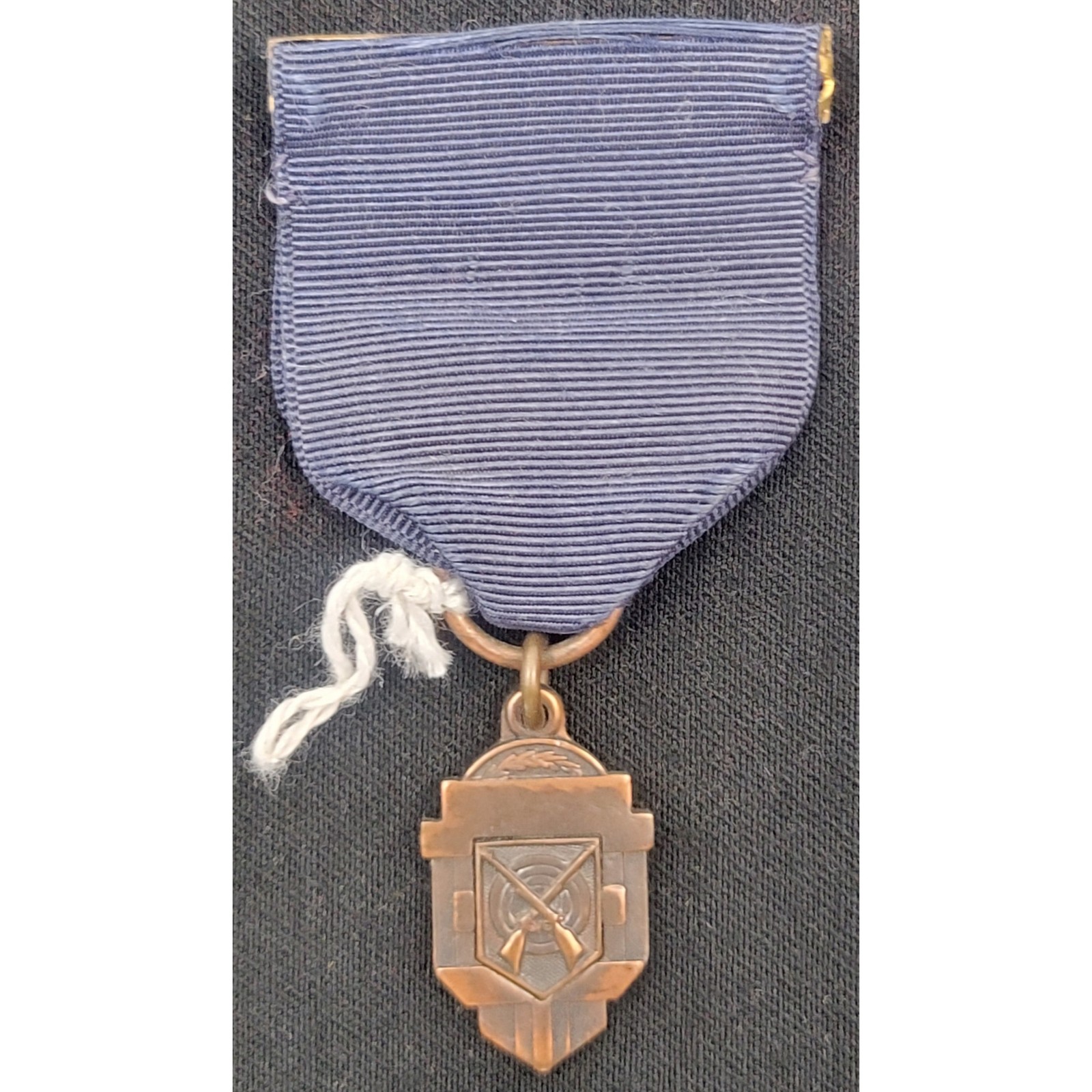 Vintage 1937 CCMA Ladies Rifle Shooting Medal 4th Place Cuyahoga Marksmen