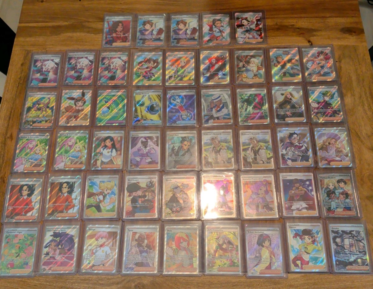 ABSOLUTELY MASSIVE POKEMON TCG FULL ART TRAINER LOT 50 CARDS