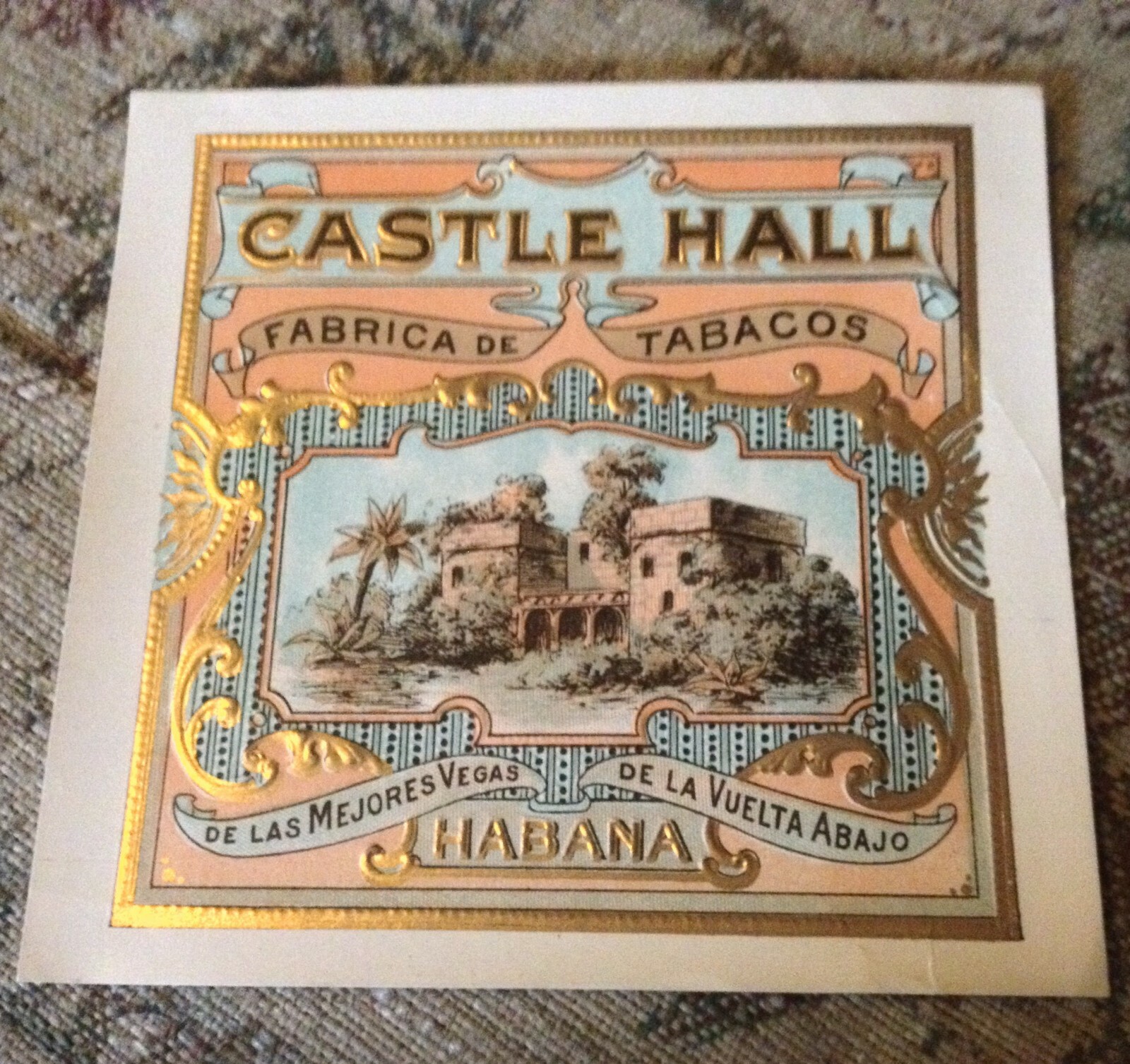 Castle Hill Tobacco Label 1920 Mint