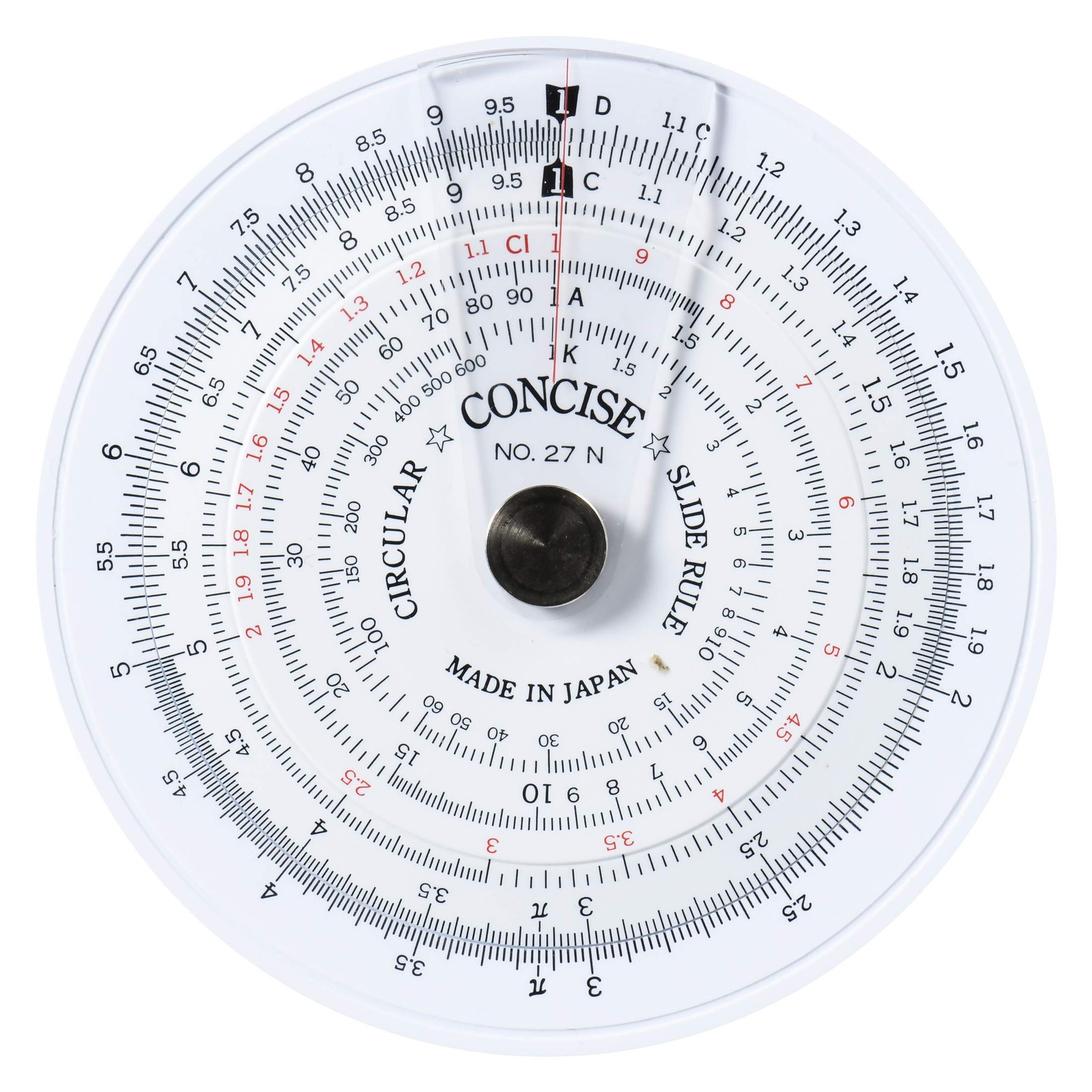 Concise Circular Slide Ruler 27N 100805