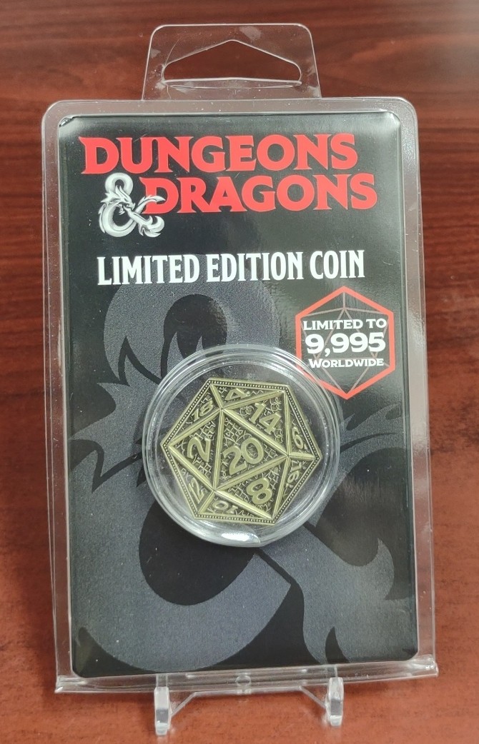 Dungeons & Dragons Limited Edition Coin D20 Die Dice Coin Flip In Style Dungeons & Dragons Limited Edition Coin D20 Die Dice Coin Flip In Style