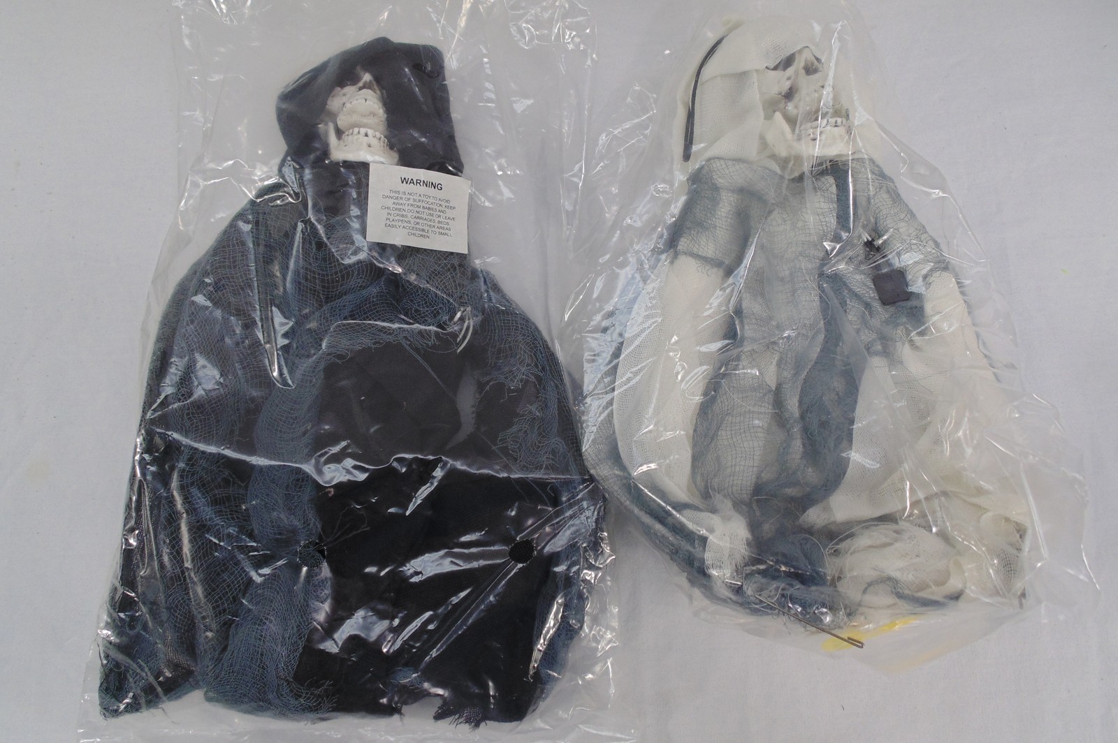 Rare Lot 2 Mark Roberts Black White Skeletons Animated Halloween Skull Reaper Rare Lot 2 Mark Roberts Black White Skeletons Animated Halloween Skull Reaper