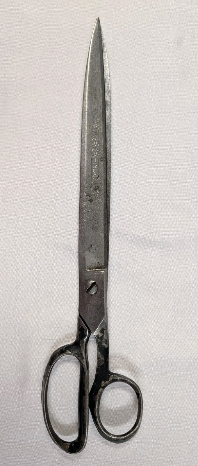 Vintage WISS No. 82 Inlaid Steel Forged Paper Hanger Bankers Shears Scissors 12\