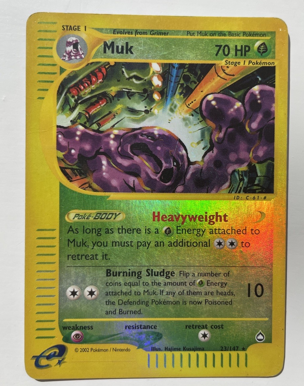 Muk 23/147 Aquapolis Reverse Holo Rare Moderately Played WOTC 2002