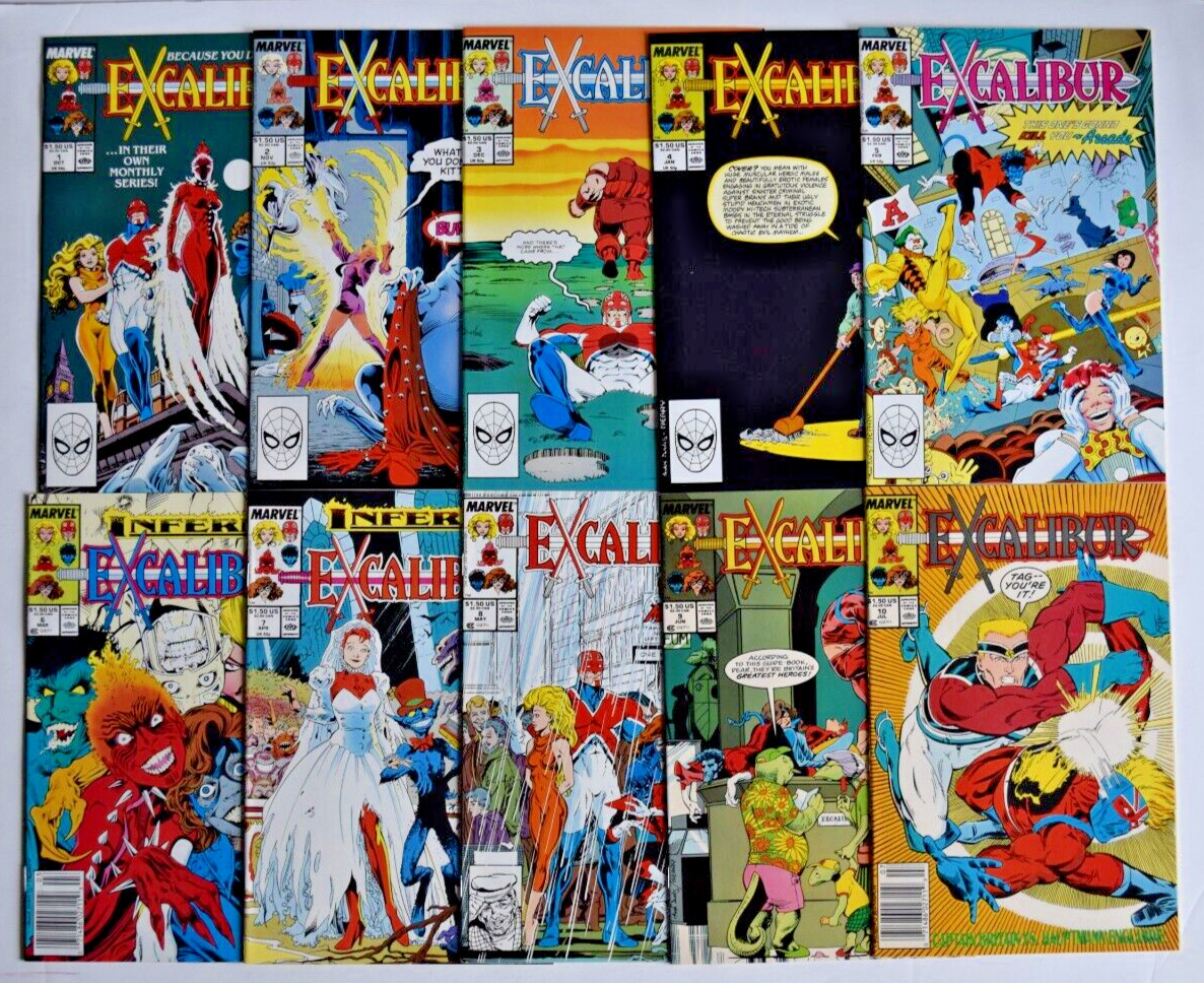 EXCALIBUR (1988) 125 ISSUE COMPLETE SET #1-125 MARVEL COMICS