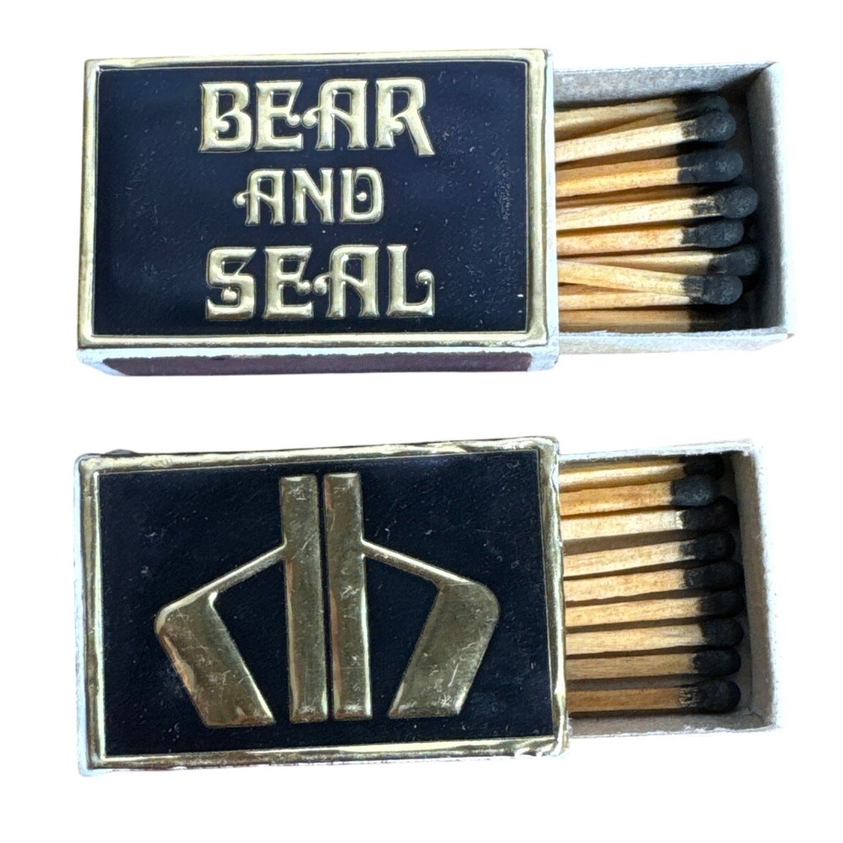 Vintage Fairbanks Alaska Matchbooks Bear and Seal Restaurant AK Ephemera 70s 80s