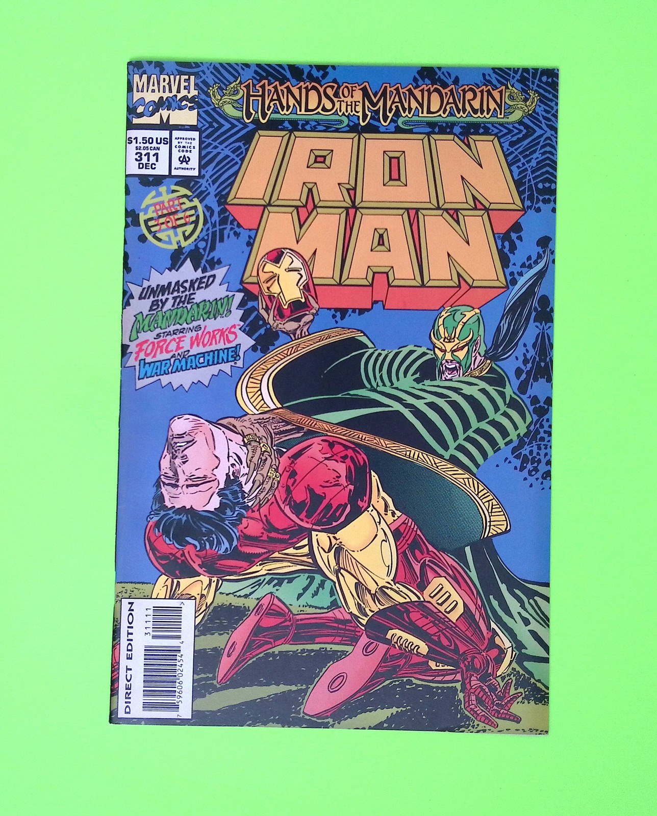 Iron Man #311 Vol. 1 1994 Marvel Comics 1st App High Grade Comic Book B103-35 Iron Man #311 Vol. 1 1994 Marvel Comics 1st App High Grade Comic Book B103-35