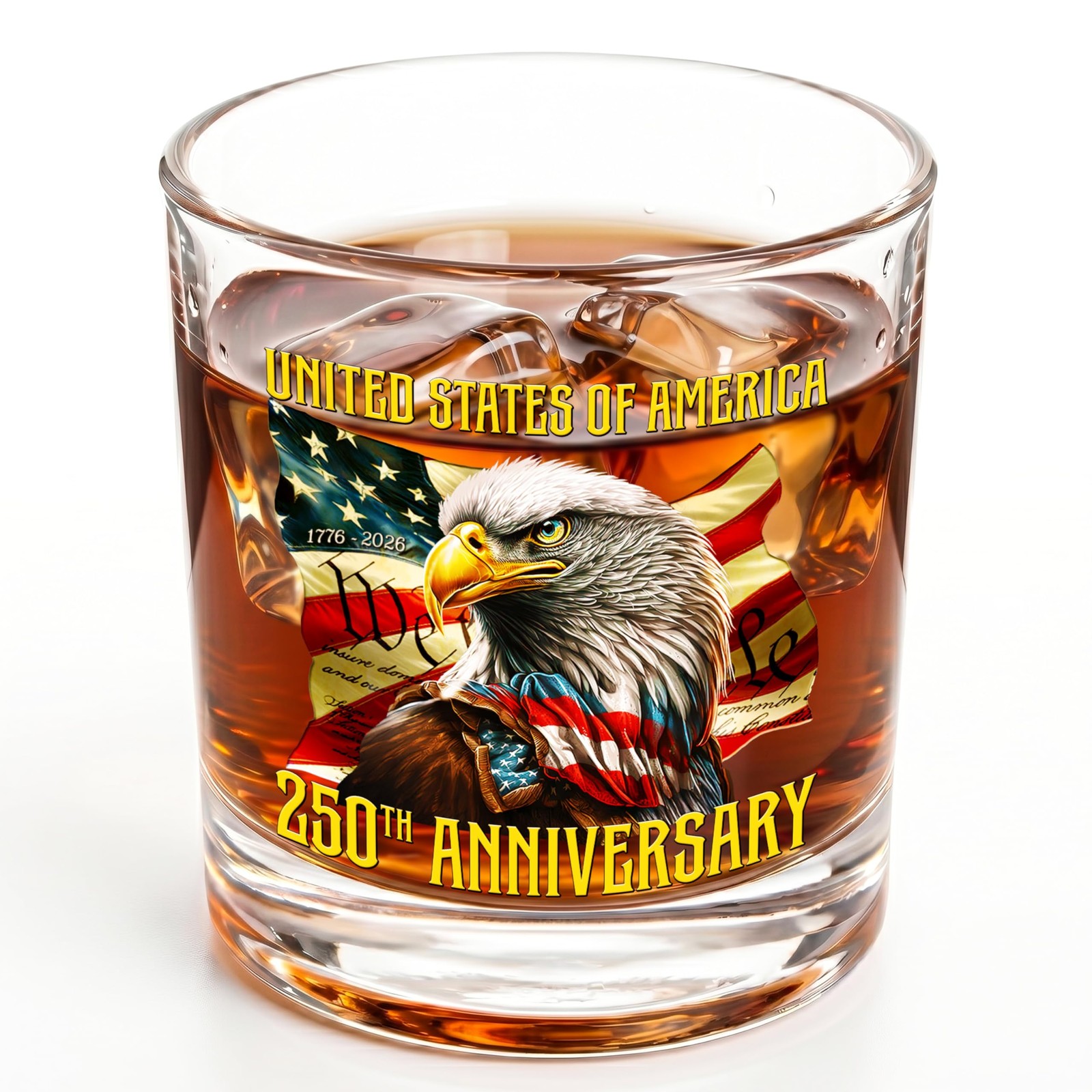 FLAGWIX American Eagle Whiskey 10 Ounces, Multicolor – Anniversary Freedom FLAGWIX American Eagle Whiskey 10 Ounces, Multicolor – Anniversary Freedom