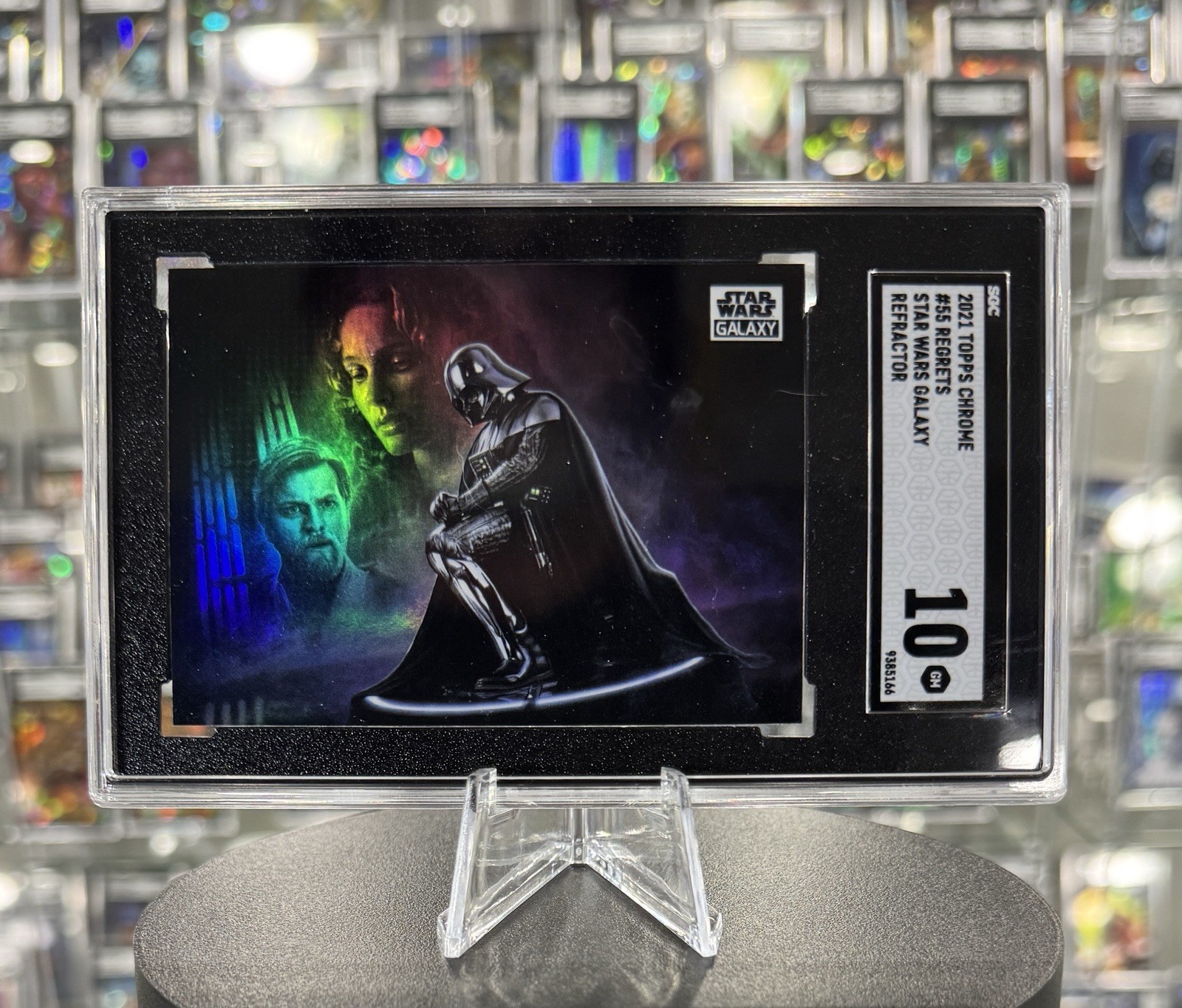 Topps 2021 Star Wars Galaxy #55 Regrets Refractor Non-Sport Trading Card SGC 10