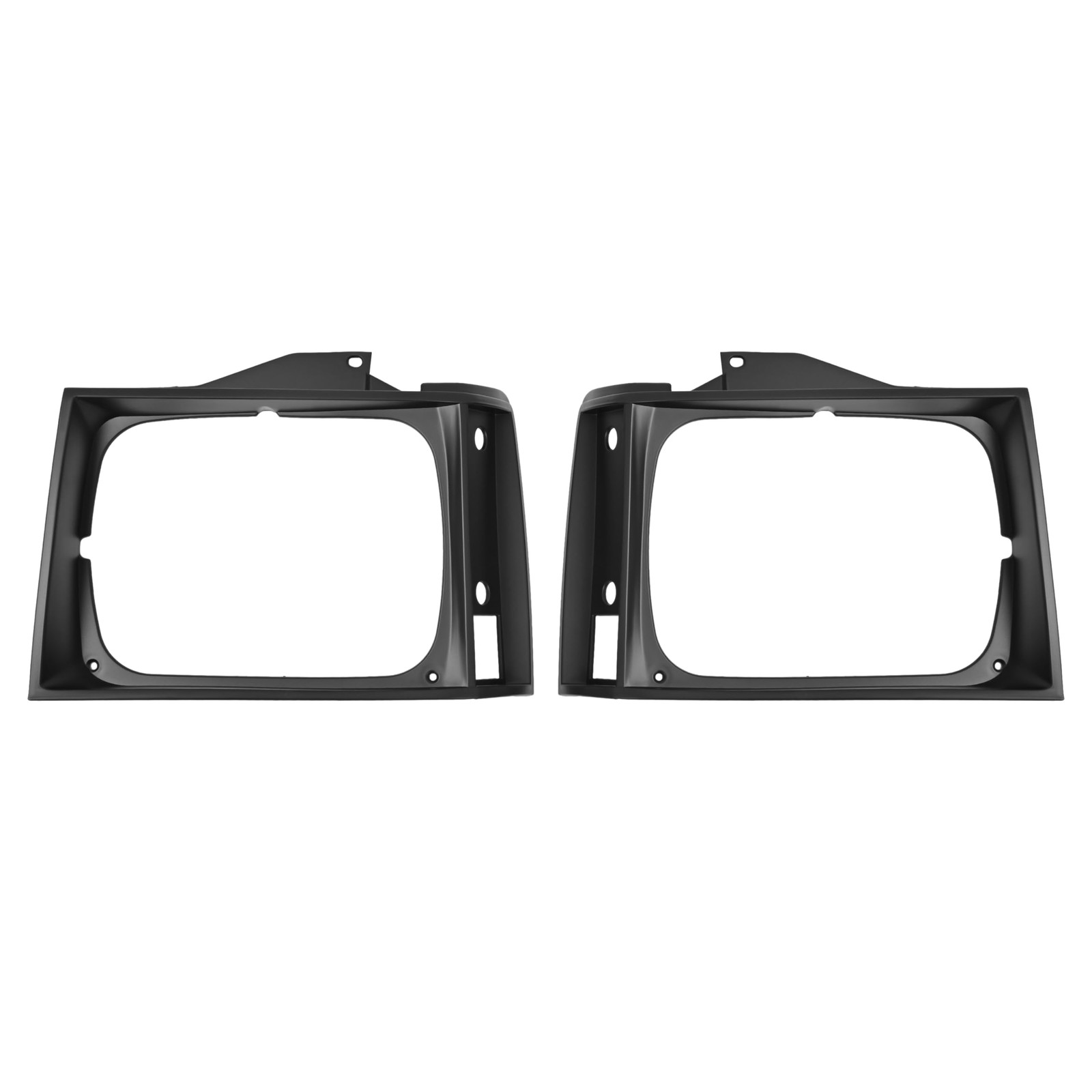 HECASA Headlight Bezel 1982-1990 Chevy S10 Blazer GMC S15 Jimmy 2Pcs Matte Black