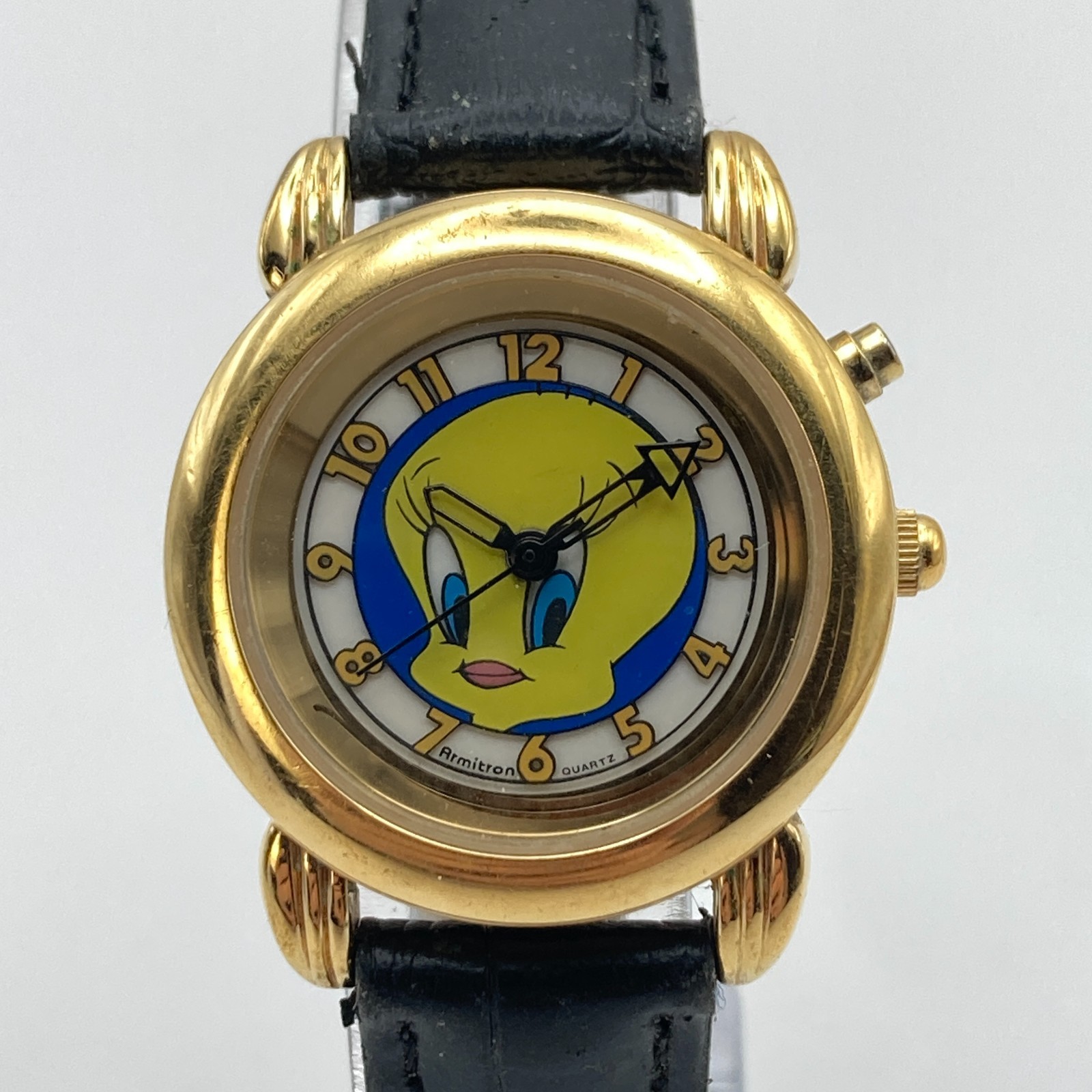 Vintage Armitron Tweety Bird Women\'s Watch Gold Tone Backlight New Battery 1995