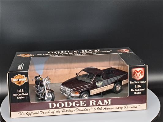 Harley/Dodge Ram 95th Anniversary Diecast FLSTF Fat Boy