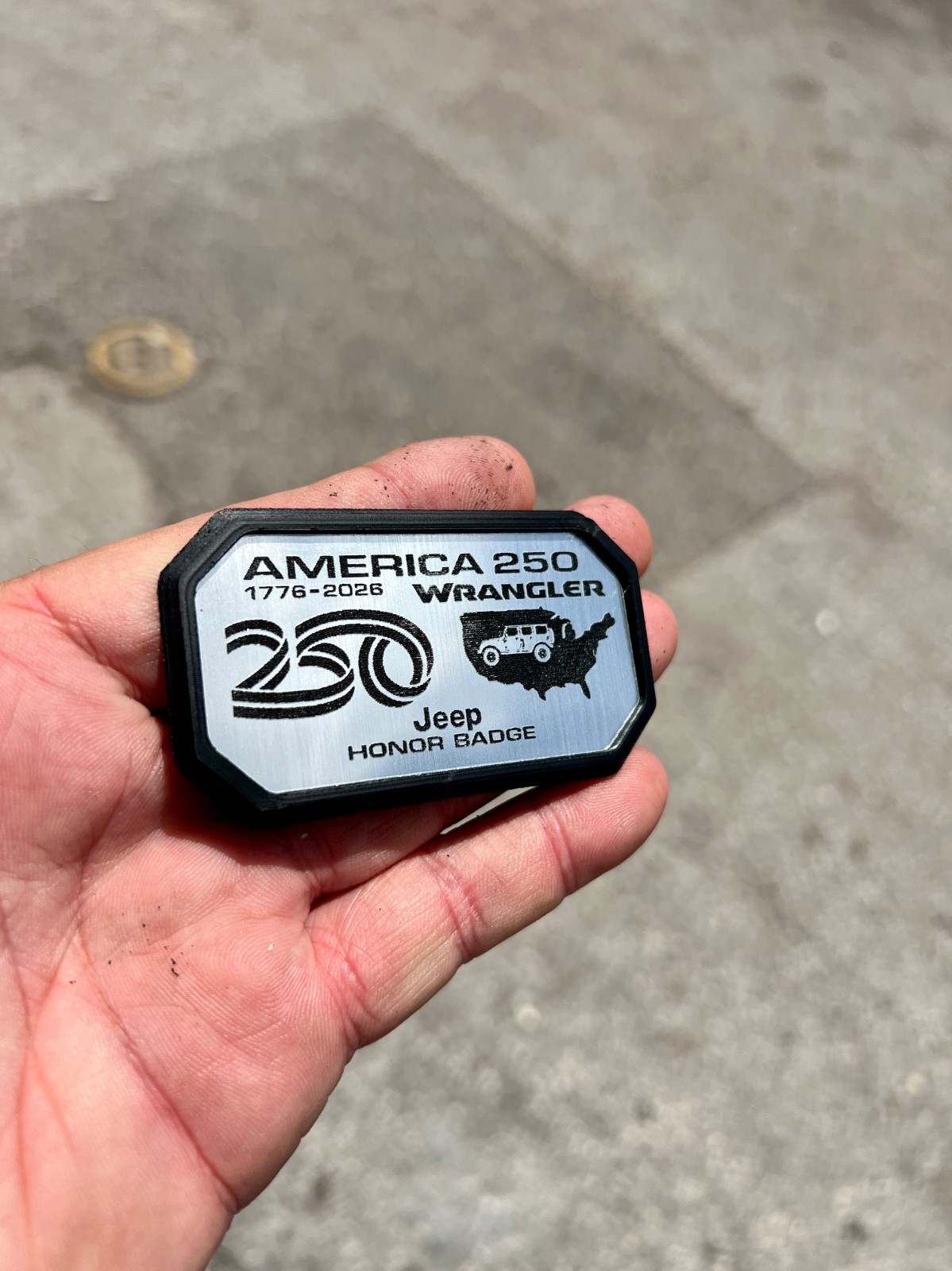 250 Years of America - Trail Badge for Jeep Wrangler 4 dr JKU / JLU 250 Years of America - Trail Badge for Jeep Wrangler 4 dr JKU / JLU