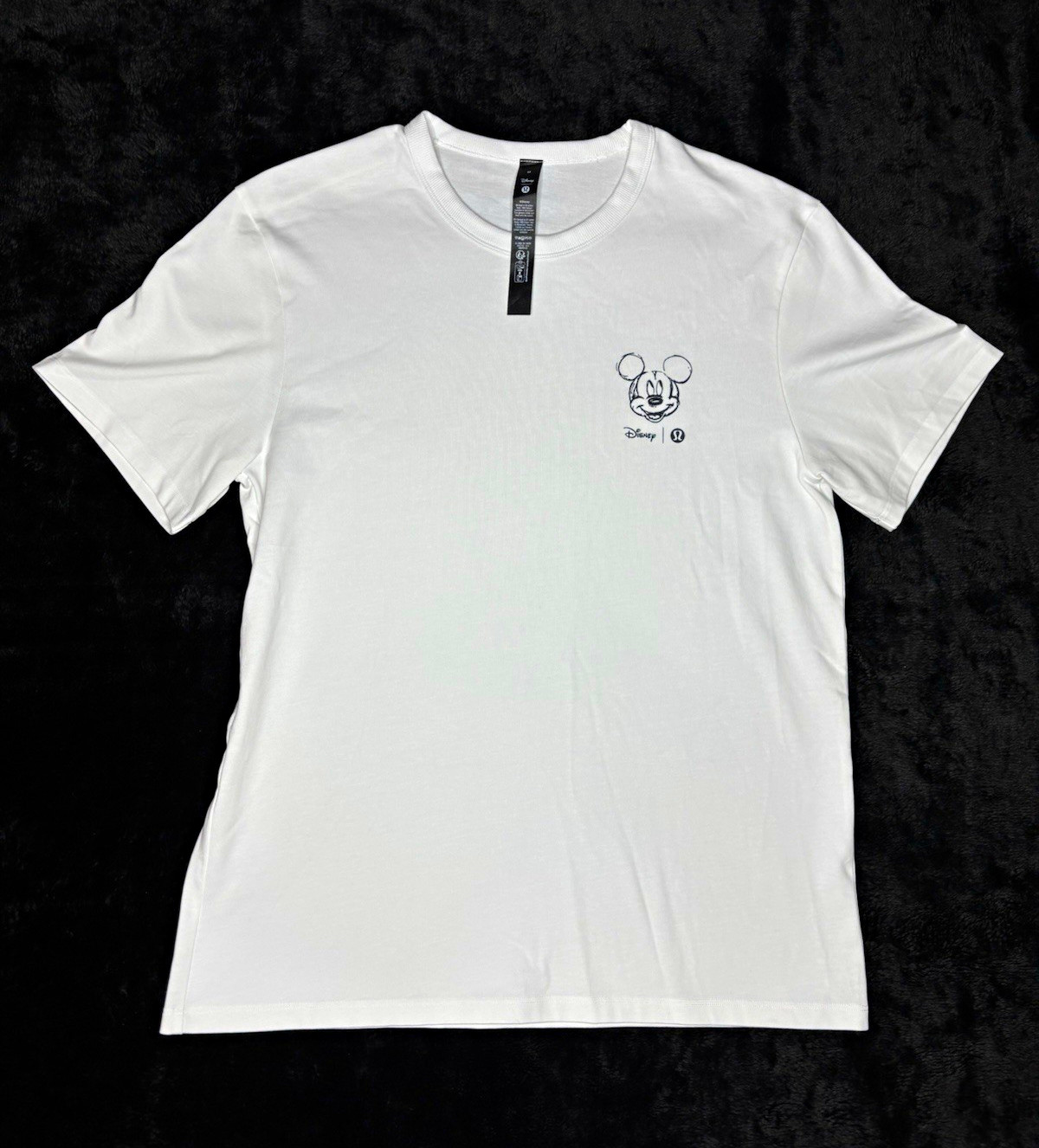 Disney x lululemon Mickey Mouse Sketch Graphic T-Shirt, White, Size M NWOT