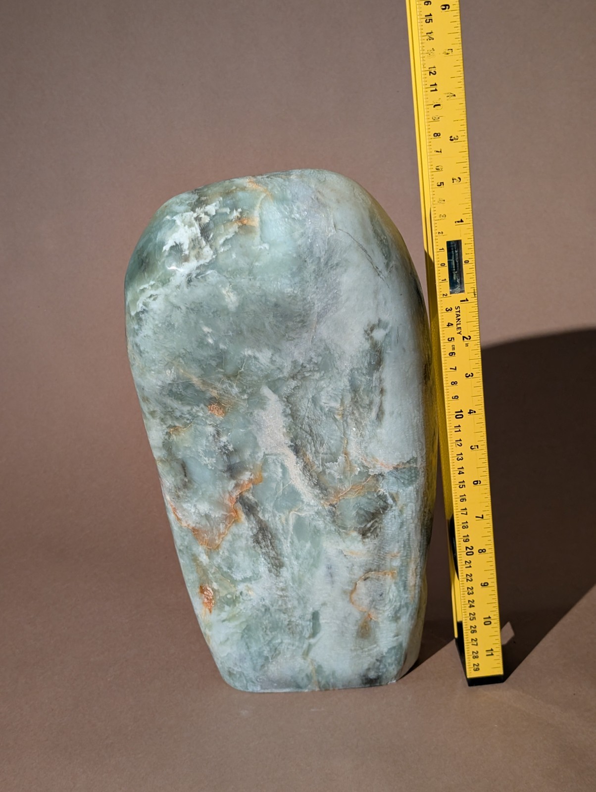 1ft 26 Pound Polished Green Crystal Mineral Green Moonstone, Serpentine, Or Jade 1ft 26 Pound Polished Green Crystal Mineral Green Moonstone, Serpentine, Or Jade