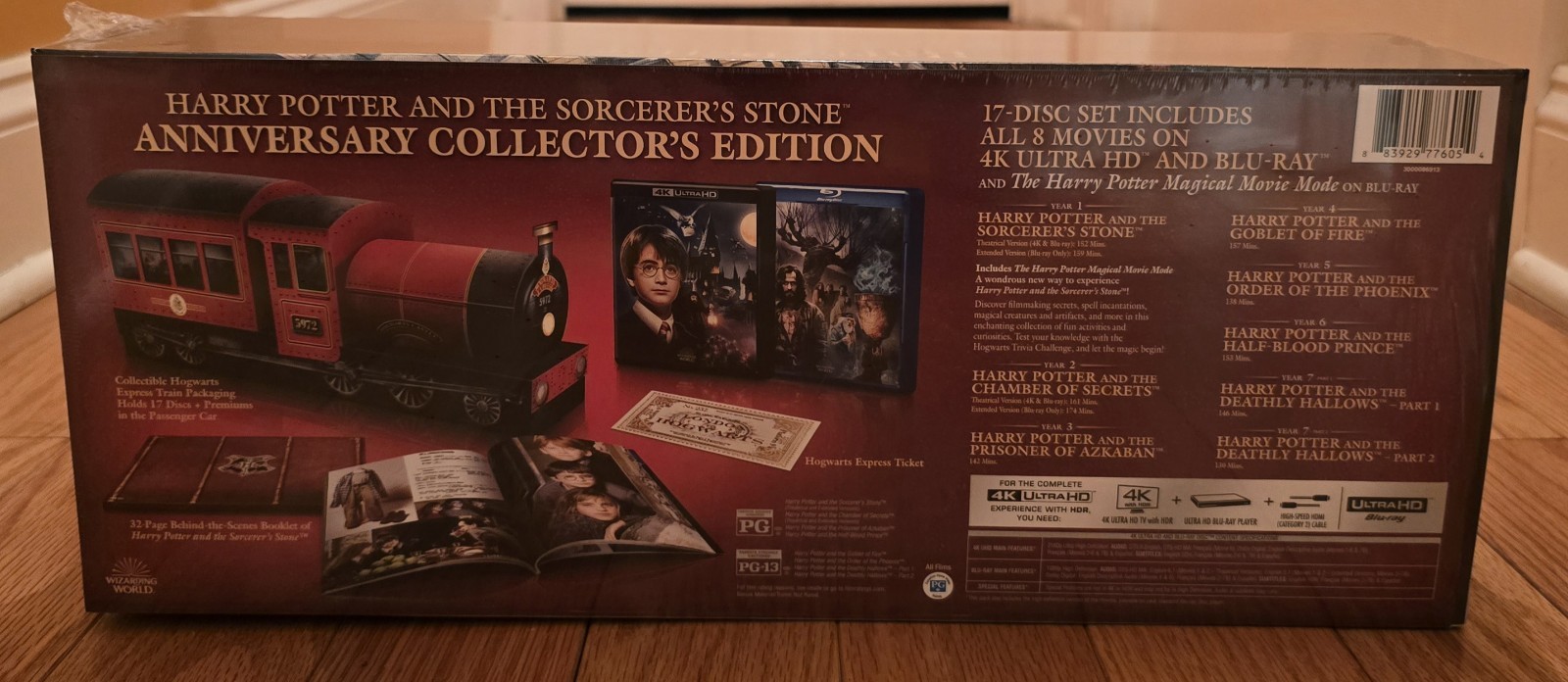 Harry Potter Series 4K Collector’s Edition - Hogwarts Express Packaging - RARE