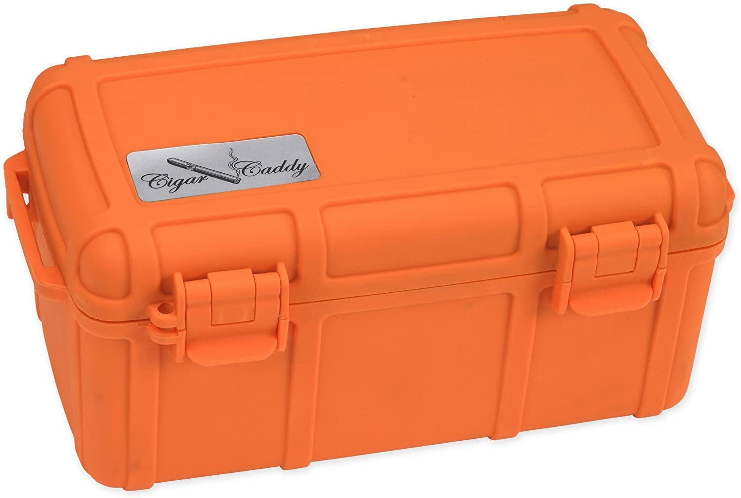 Cigar Caddy 15 Cigar Waterproof Travel Humidor, Blaze Orange Cigar Caddy 15 Cigar Waterproof Travel Humidor, Blaze Orange