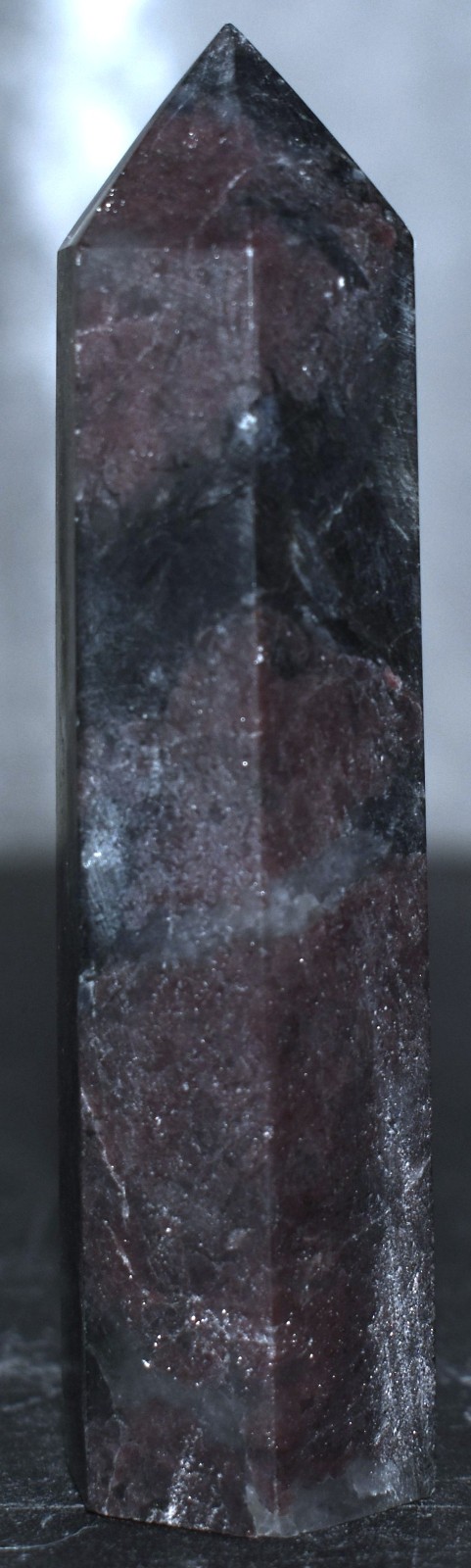 Pretty Garnet In Astrophyllite Tower 3.84\ Pretty Garnet In Astrophyllite Tower 3.84\