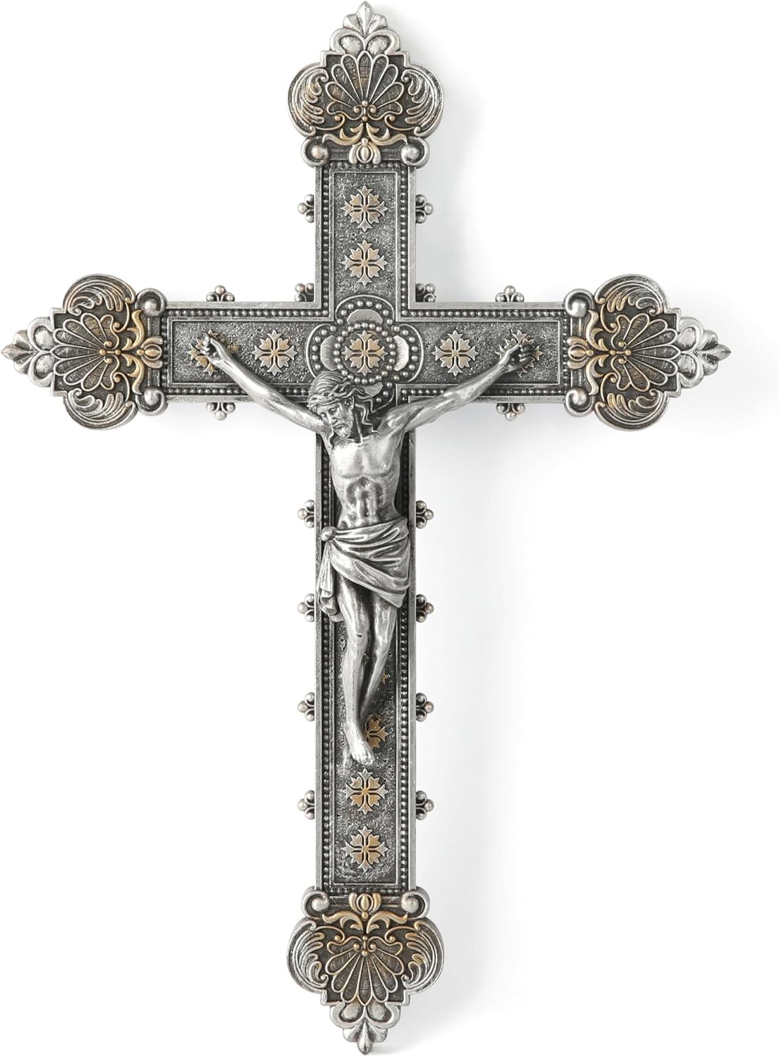 BC Catholic Crucifix Wall Cross, Jesus Christ Home Decor, Religious Gift, Vintag BC Catholic Crucifix Wall Cross, Jesus Christ Home Decor, Religious Gift, Vintag