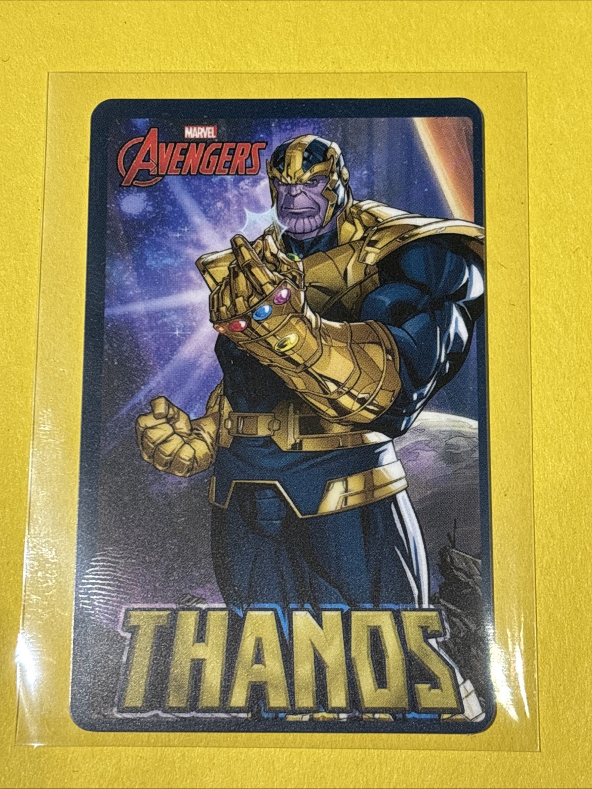 Marvel Avengers “Thanos” Coin Pusher Card **RARE** Card.   New and Unused