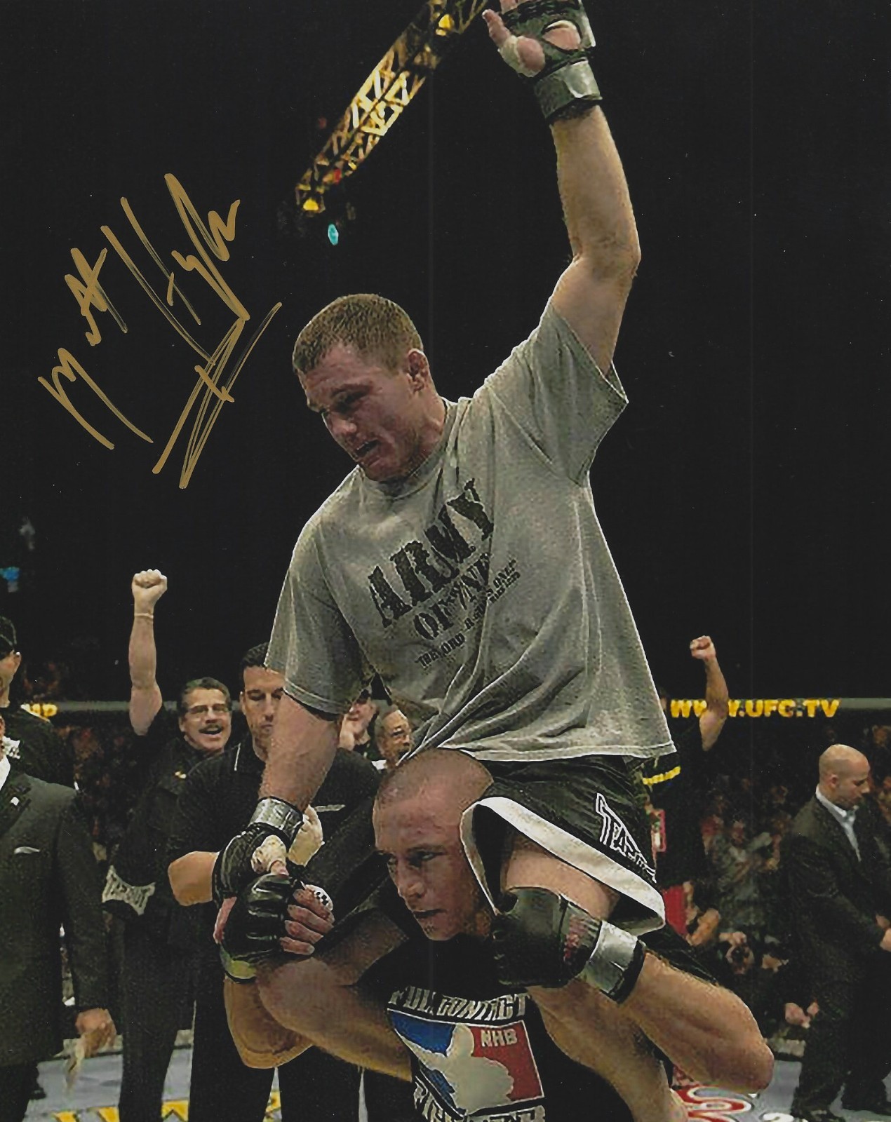 Matt Hughes Autographed Signed 8x10 Photo - UFC MMA Hall Of Fame Champion  w/COA