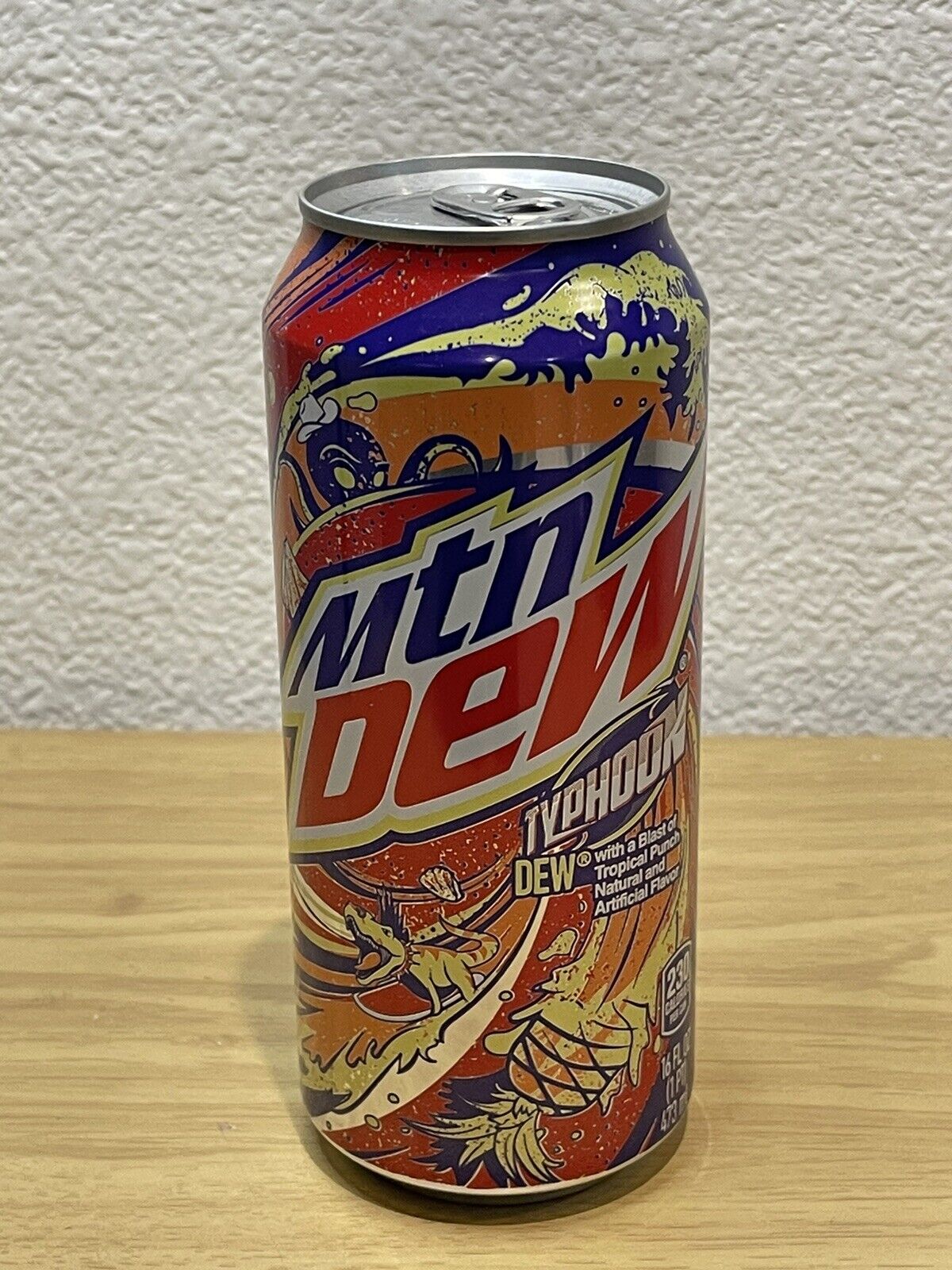 Mountain Dew Typhoon- 16 oz -Limited Edition (One Can) (Expired) Factory New