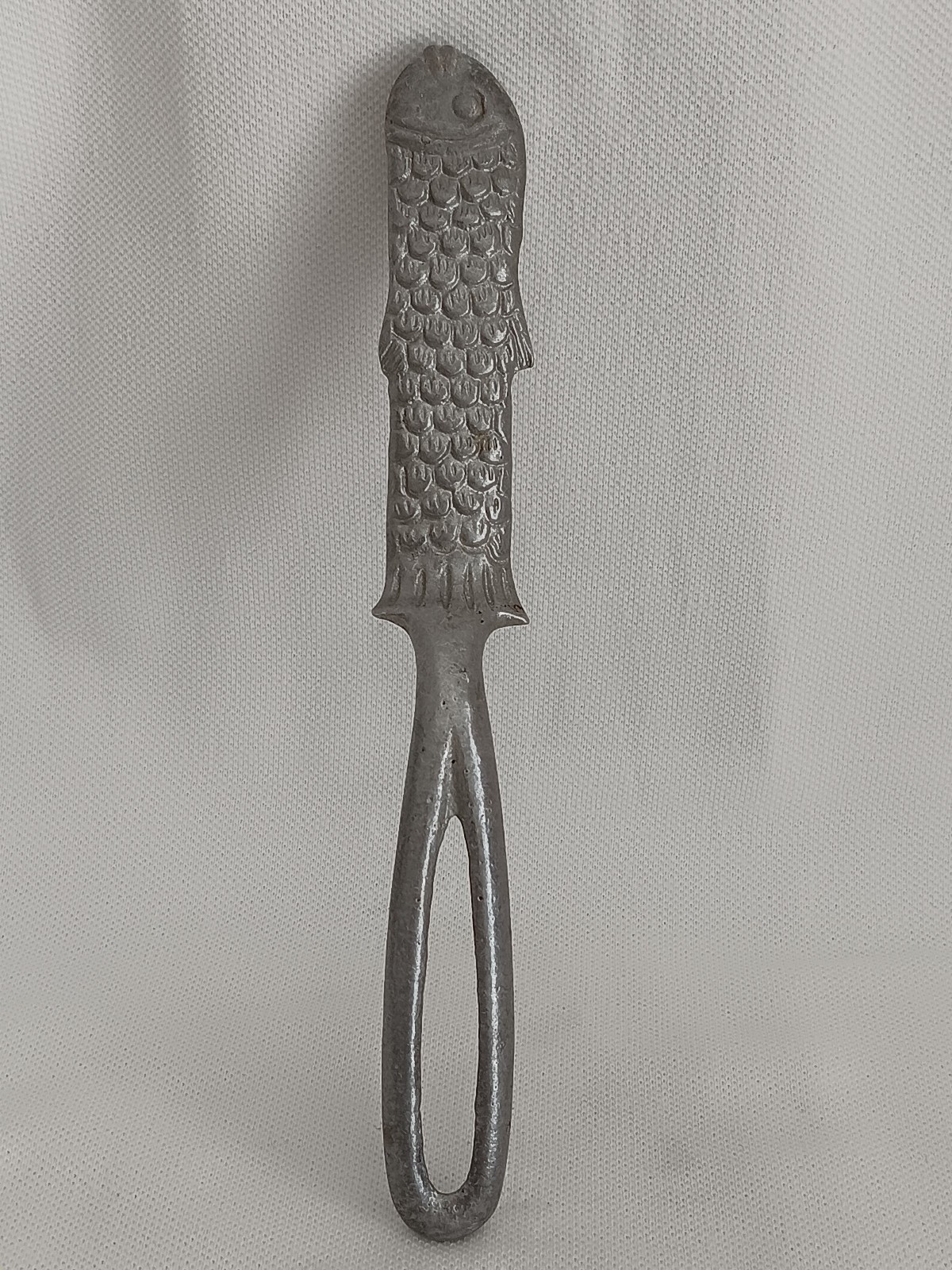 Vintage MCM Aluminum FISH SCALER in the Shape of a Fish