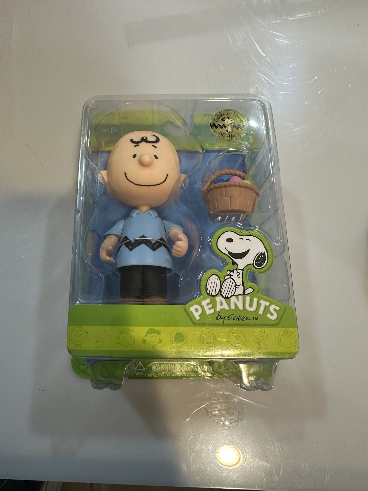Peanuts Charlie Brown Easter Basket Figure 2010 Forever Fun Sealed Collectible