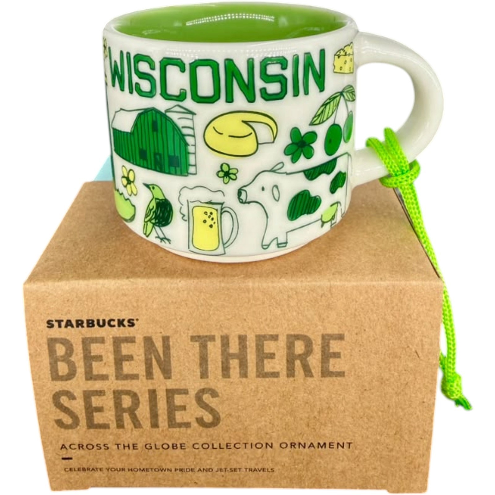 Starbucks Wisconsin Been There Series 2 oz Mini Mug Ornament 2019 NEW IN BOX Starbucks Wisconsin Been There Series 2 oz Mini Mug Ornament 2019 NEW IN BOX