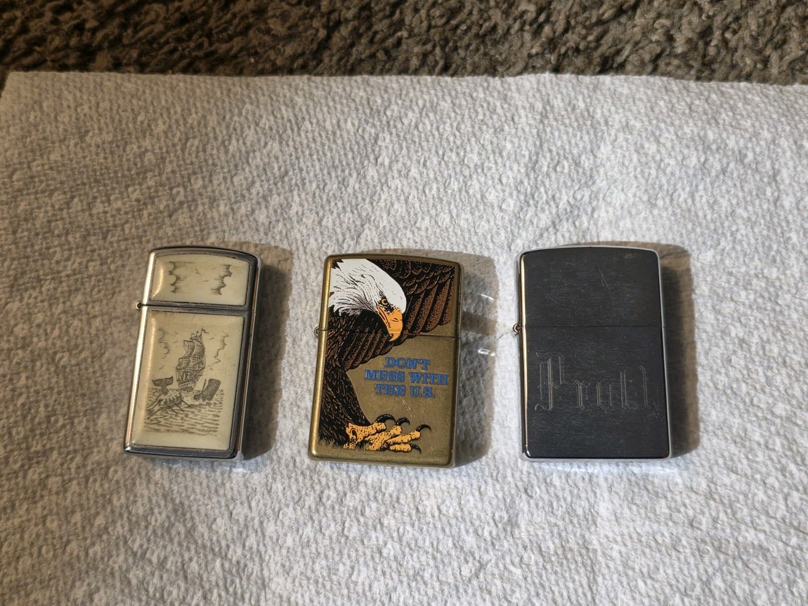 Zippo Lighters Lot of 4 