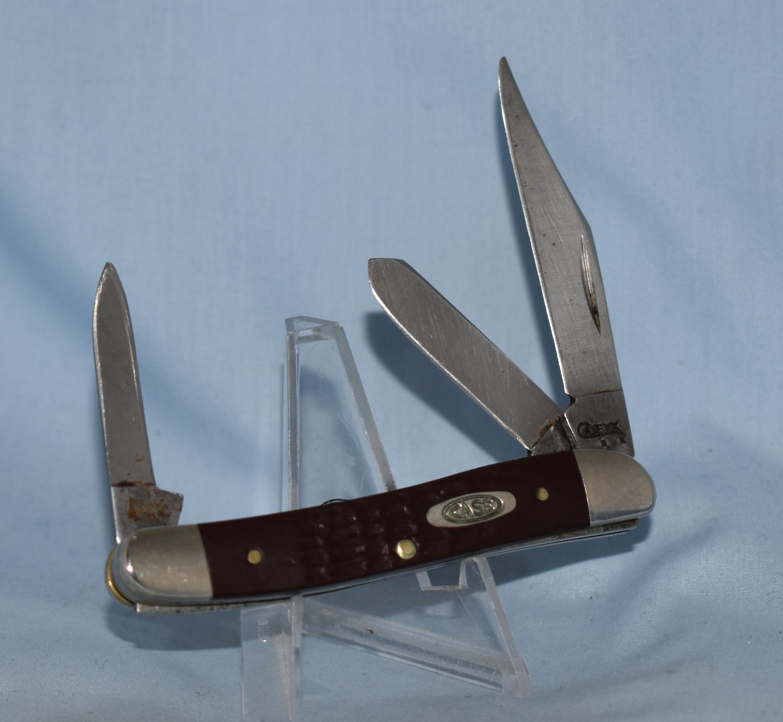 RARE VINTAGE CASE XX DELRIN STOCKMAN KNIFE 63087 2 DOT 2008 