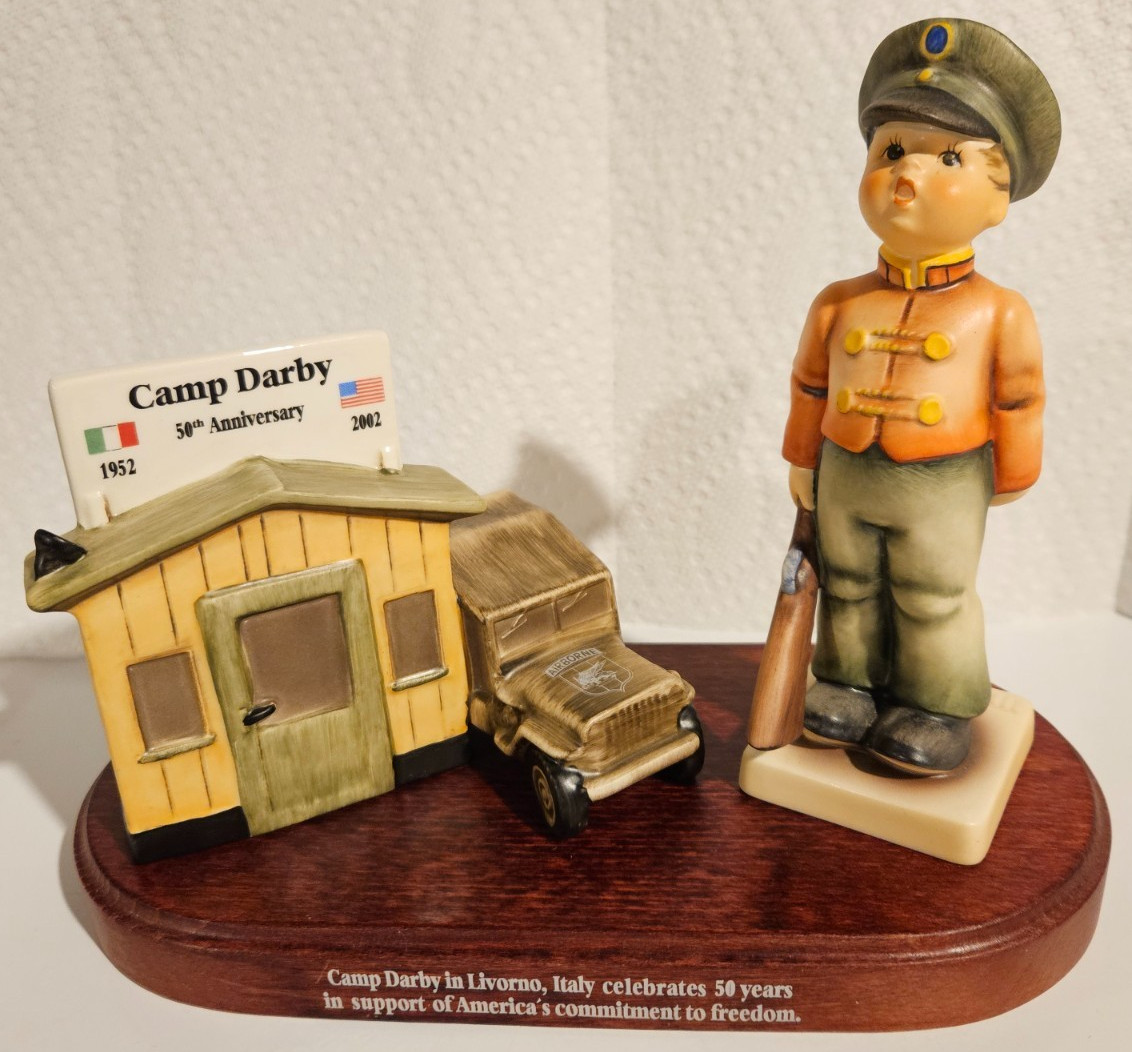 VERY RARE Hummel Soldier Boy & Goebel  Camp Darby Livorno Italy