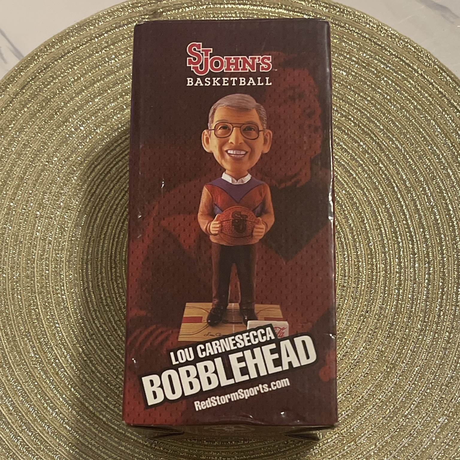 St. John's Basketball Lou Carnesecca Coca-Cola Plastic Bobblehead w/ Box